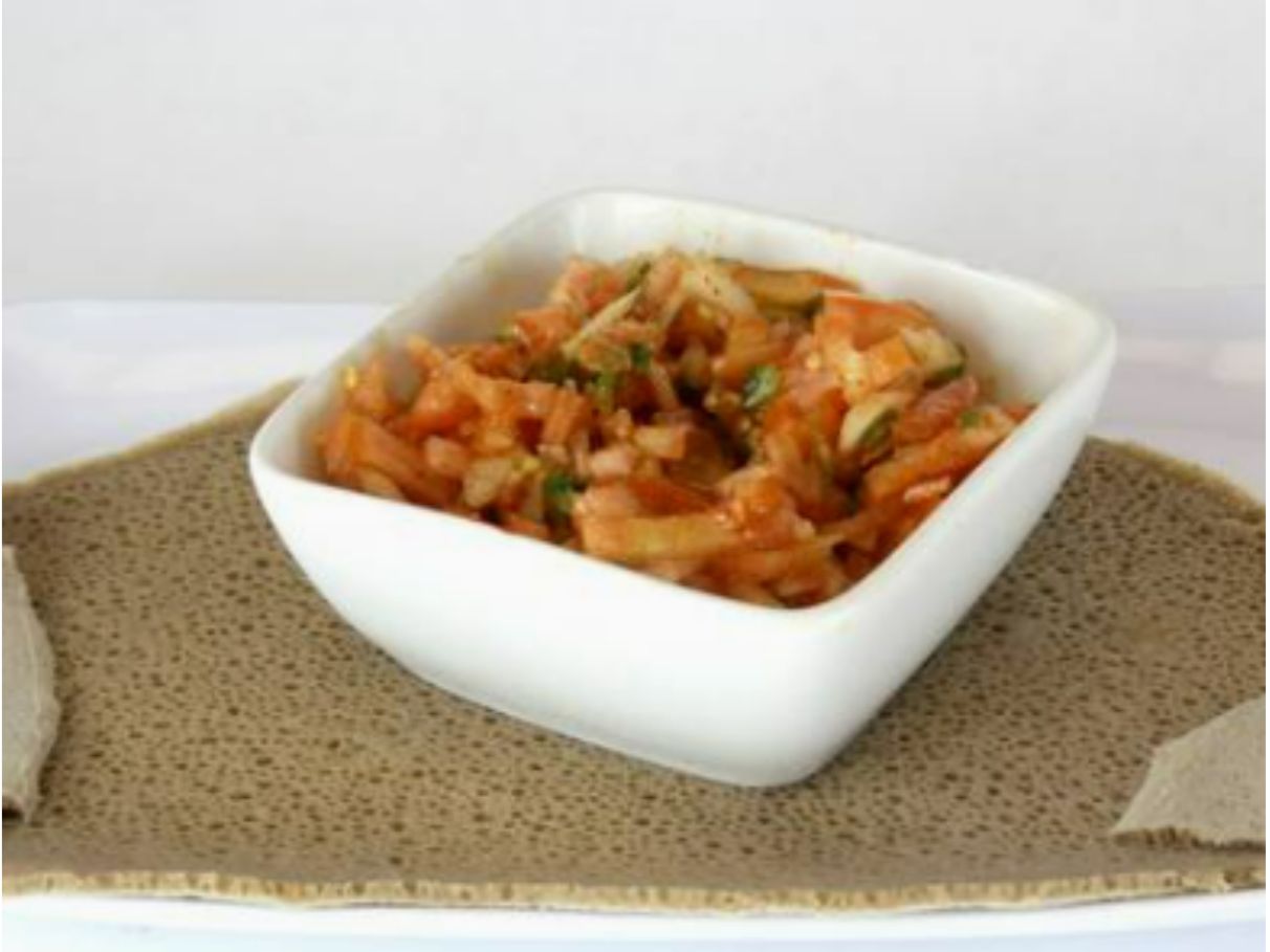 22 - Ethiopian Style Tomato Salad.