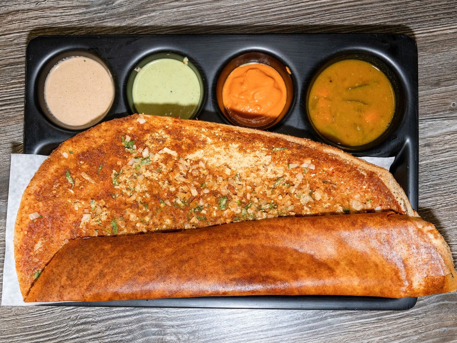 Andhra Karam Dosa.