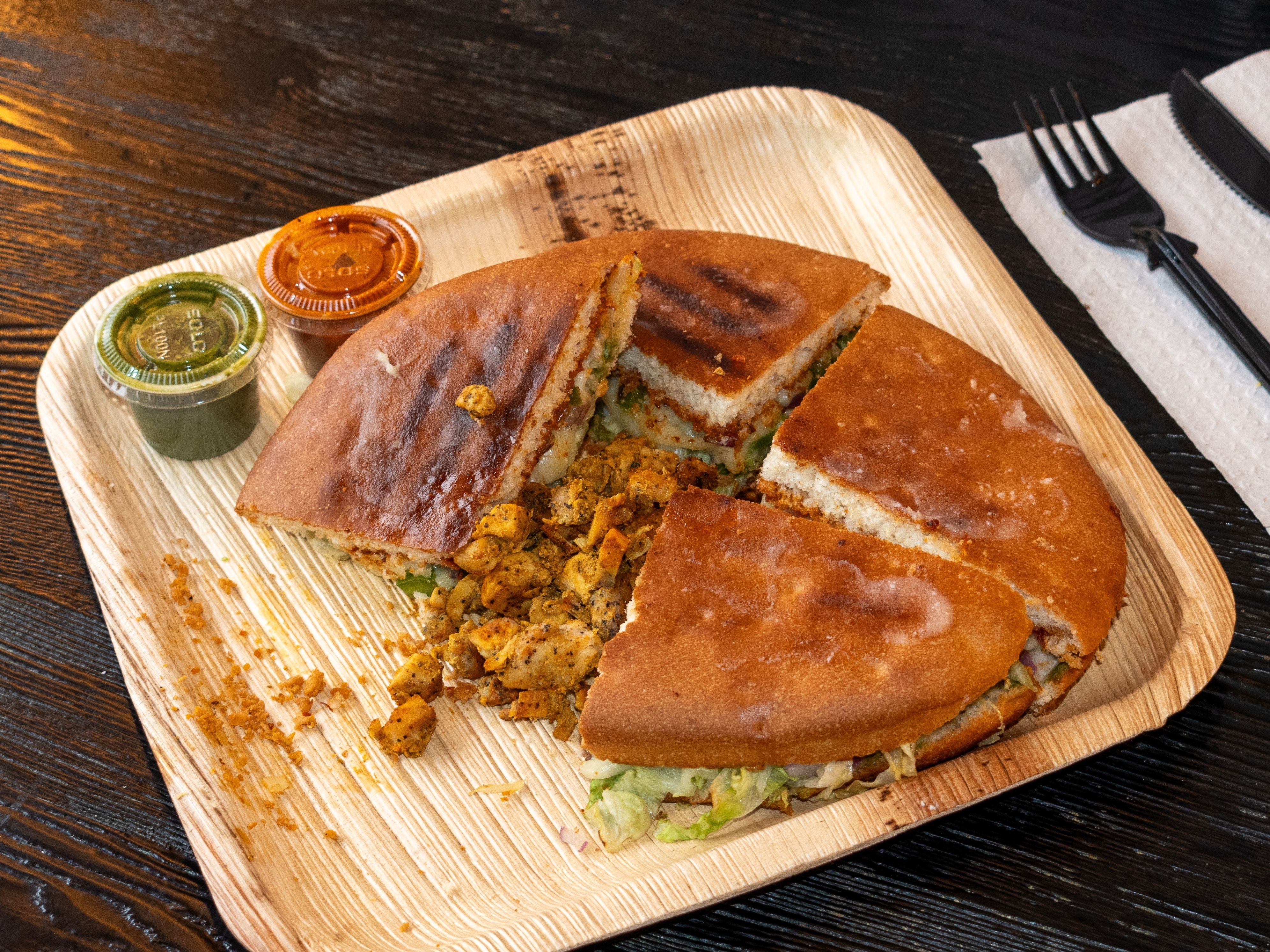 Chicken Kheema Panini.