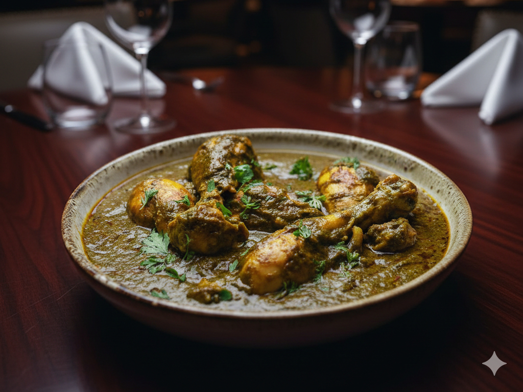 Chicken Saag (Halal).