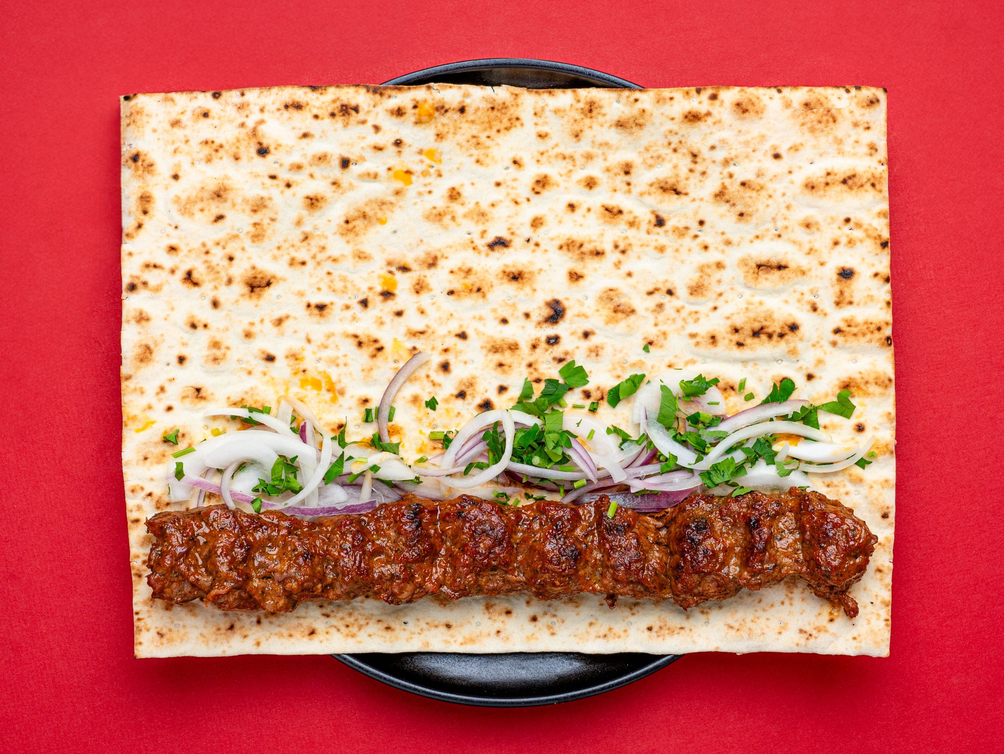 BEEF Lula Kabob Wrap.