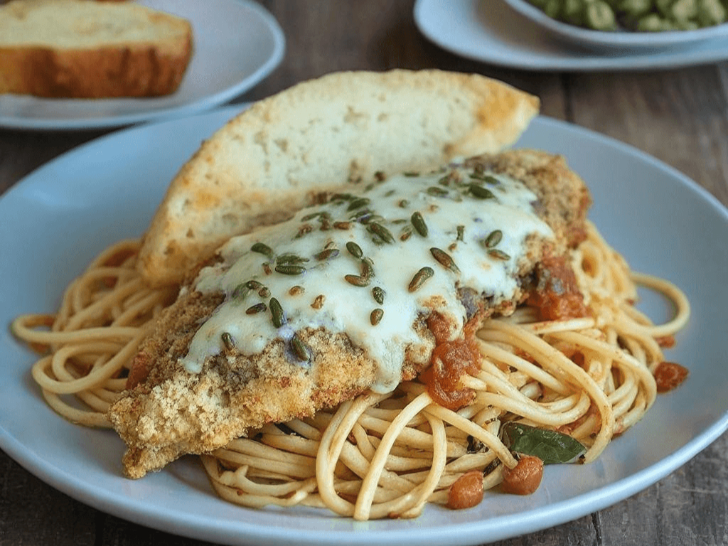 Chicken Parmigiana Tray.