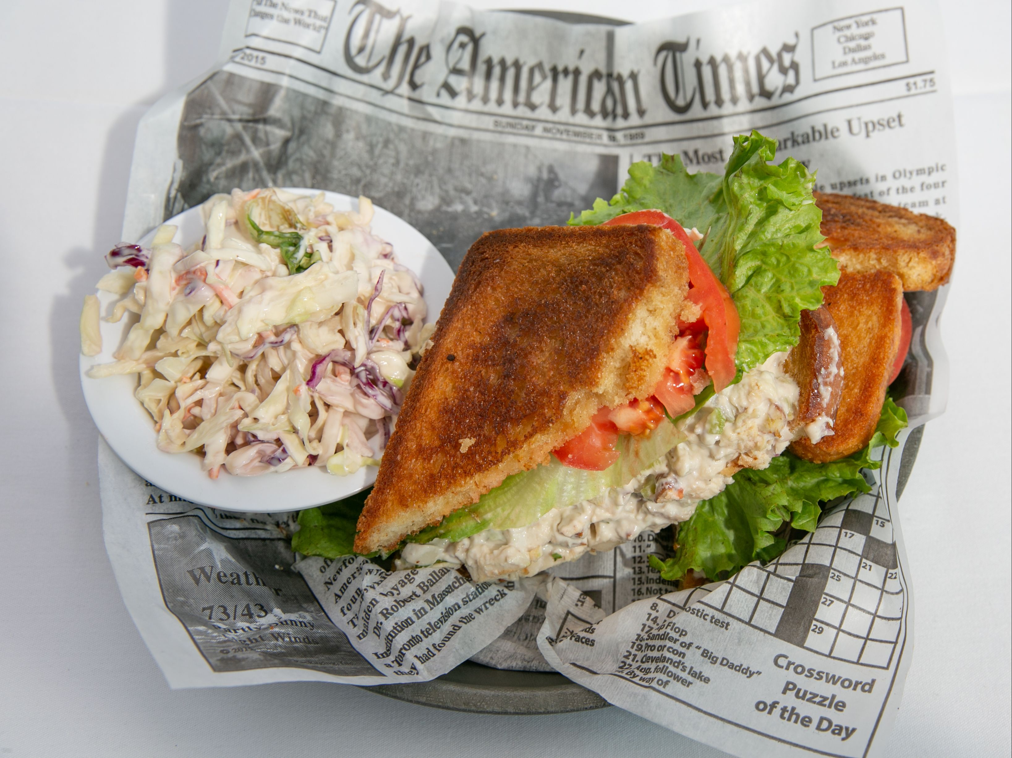Pecan Chicken Salad Sandwhich.