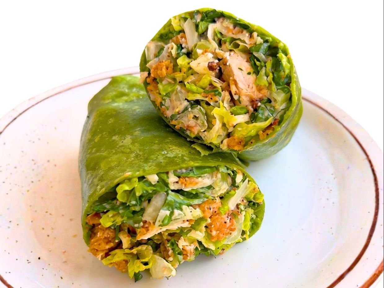 Chicken Caesar Chicken Wrap.