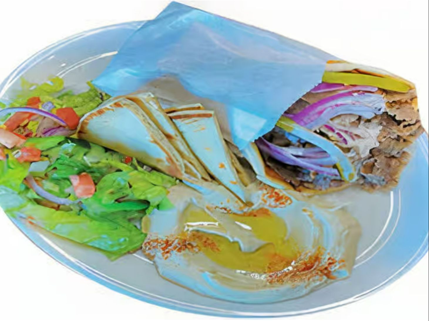 Shawarma Gyro Pita Plate.