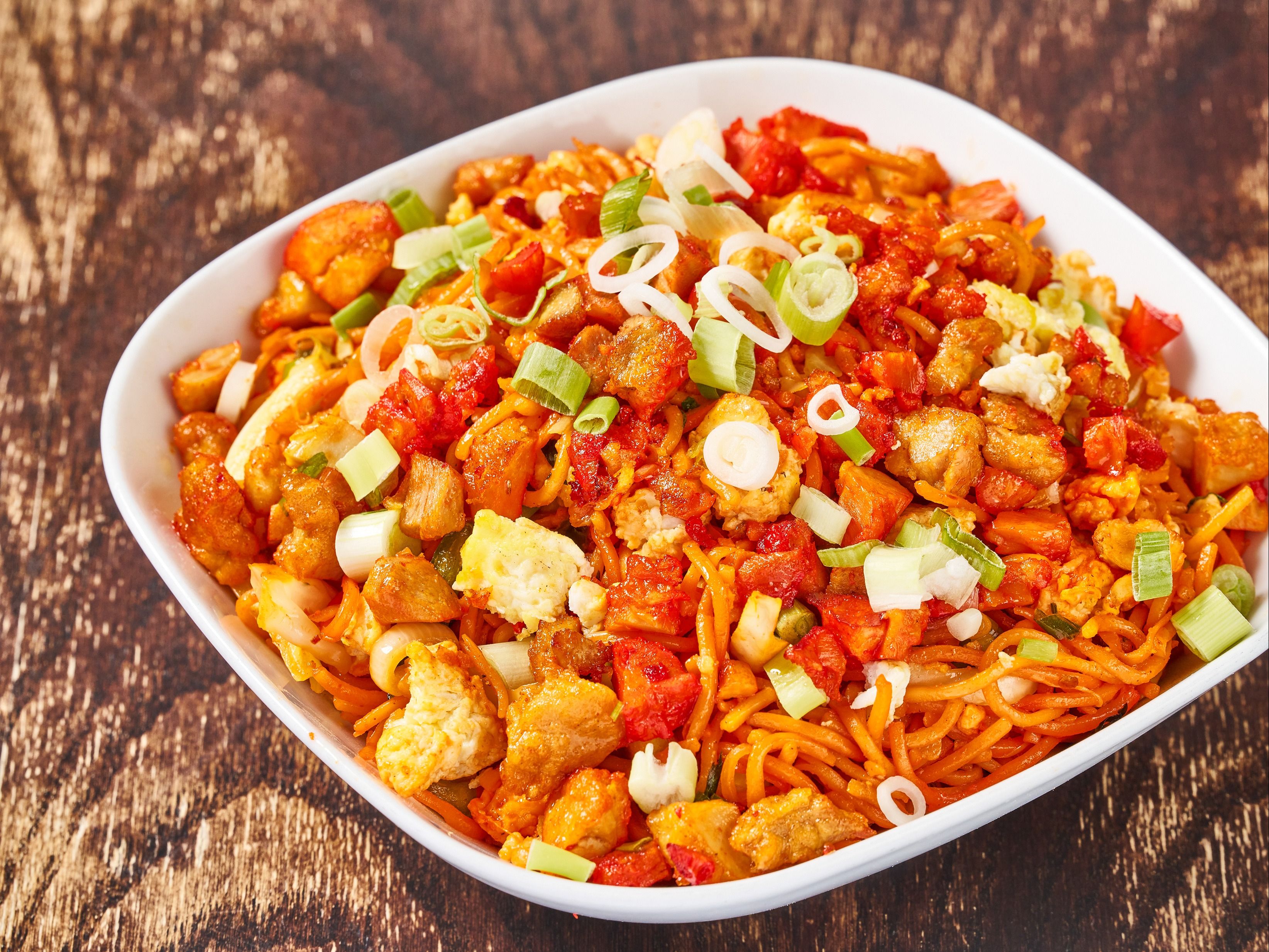 Szechwan Street Noodles (Veg/Egg/Chicken/Shrimp) (GF).