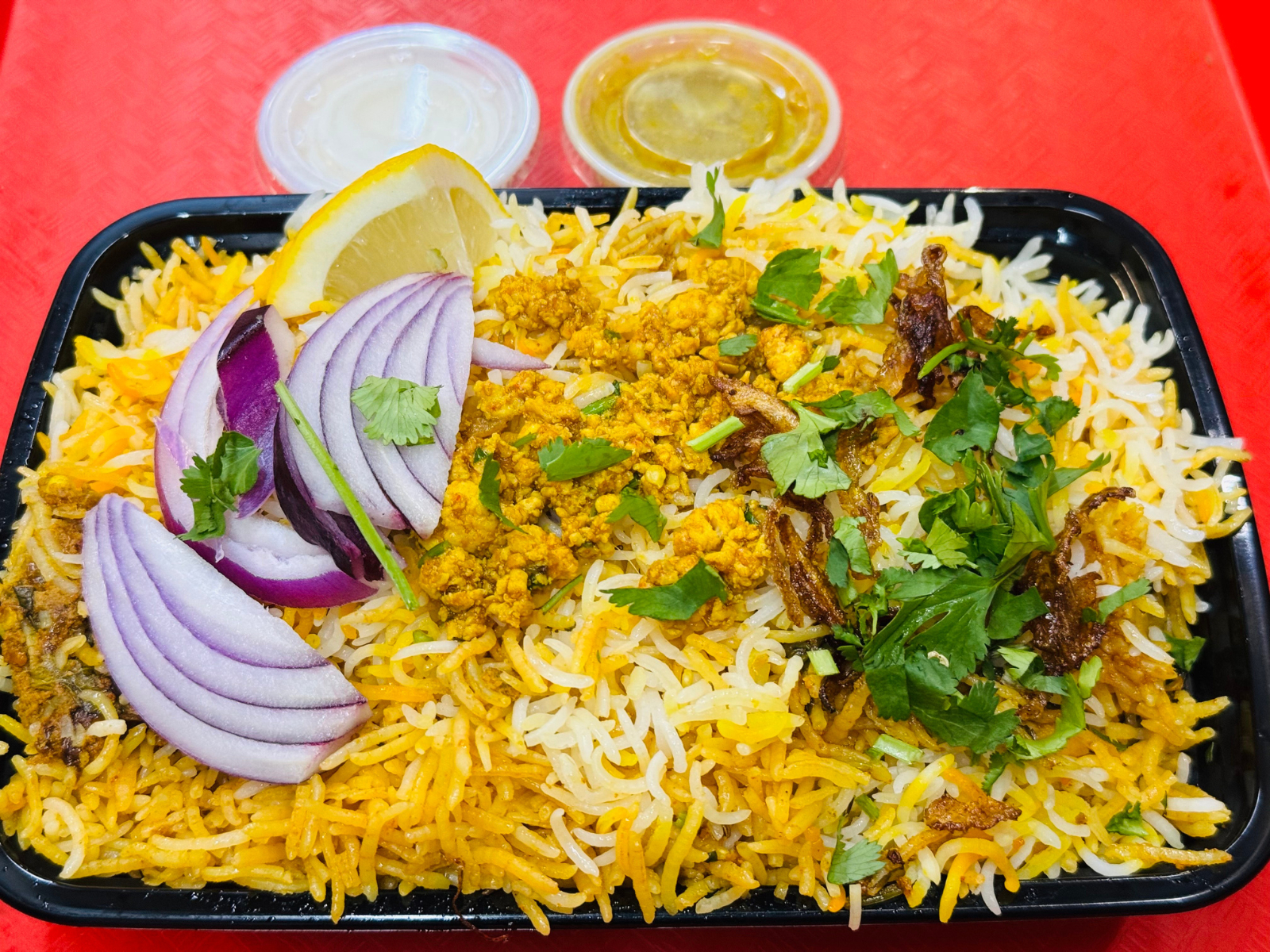 Chicken Kheema Biryani.