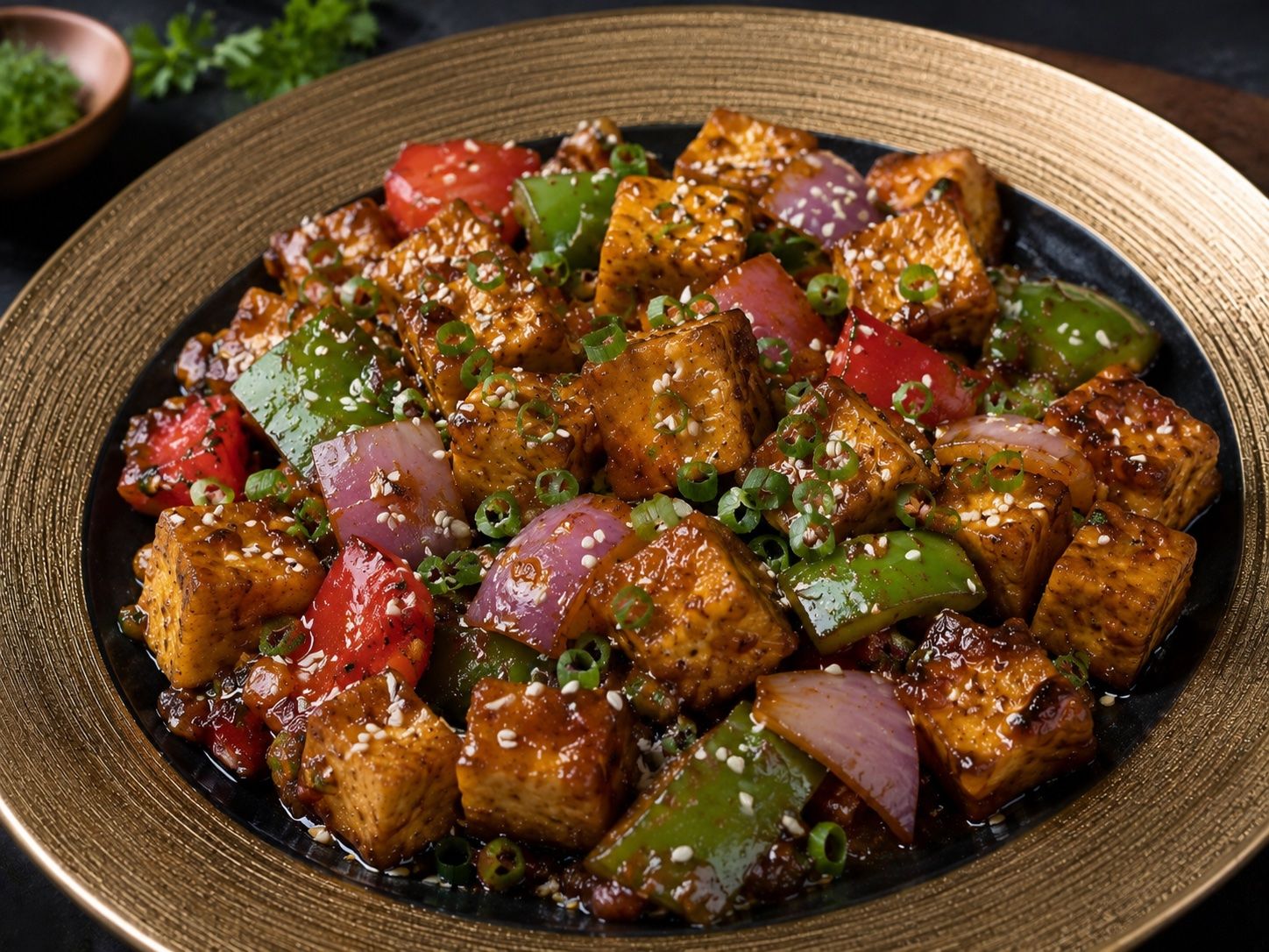 Fiery Chili Paneer.