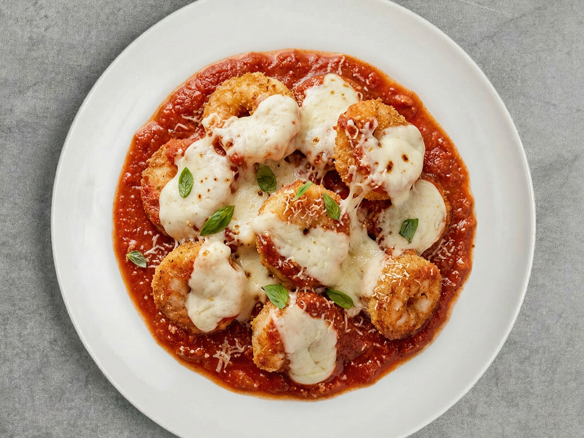 Shrimp Parmigiana.