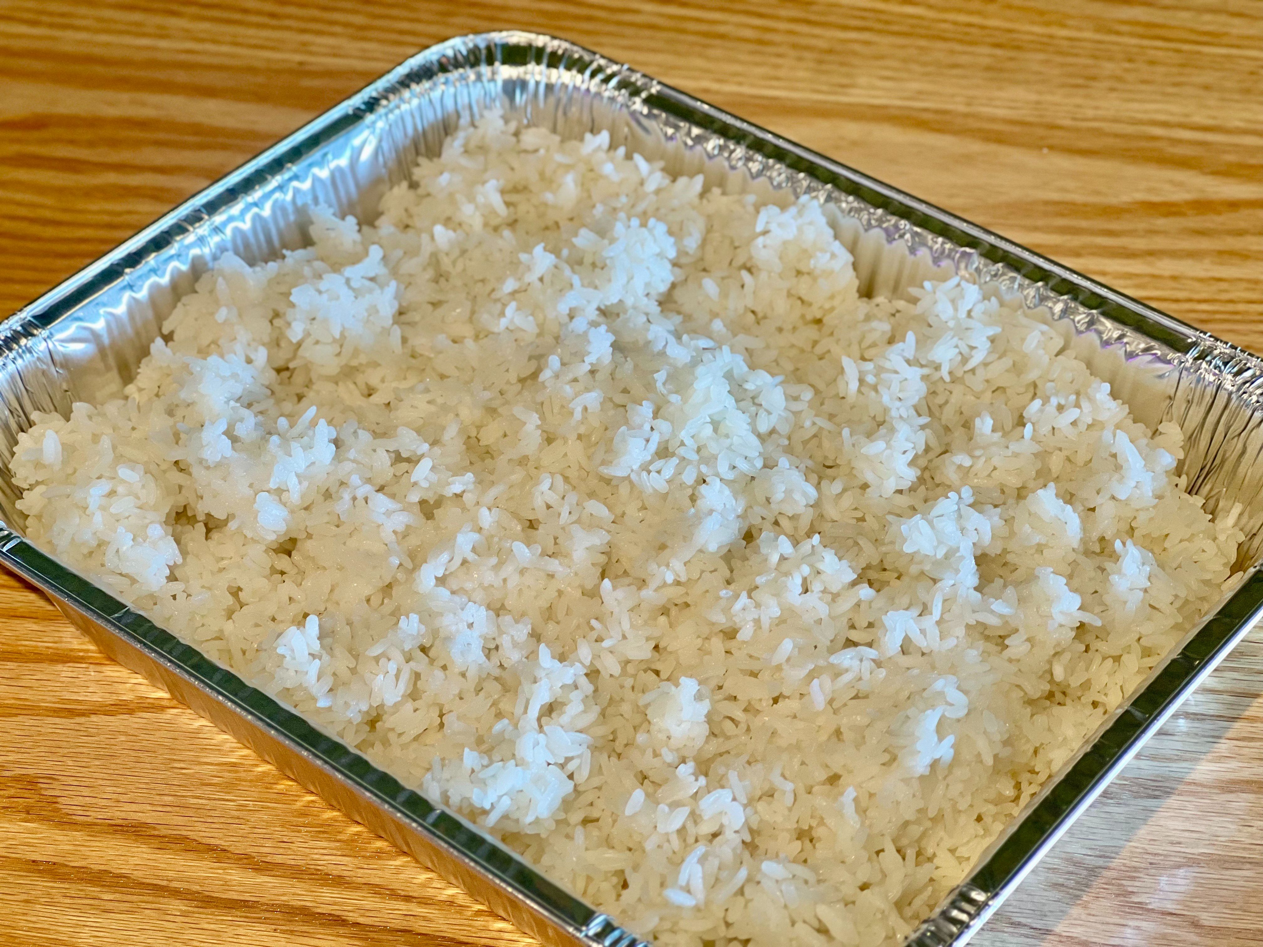 Catering Half Tray - White Rice.