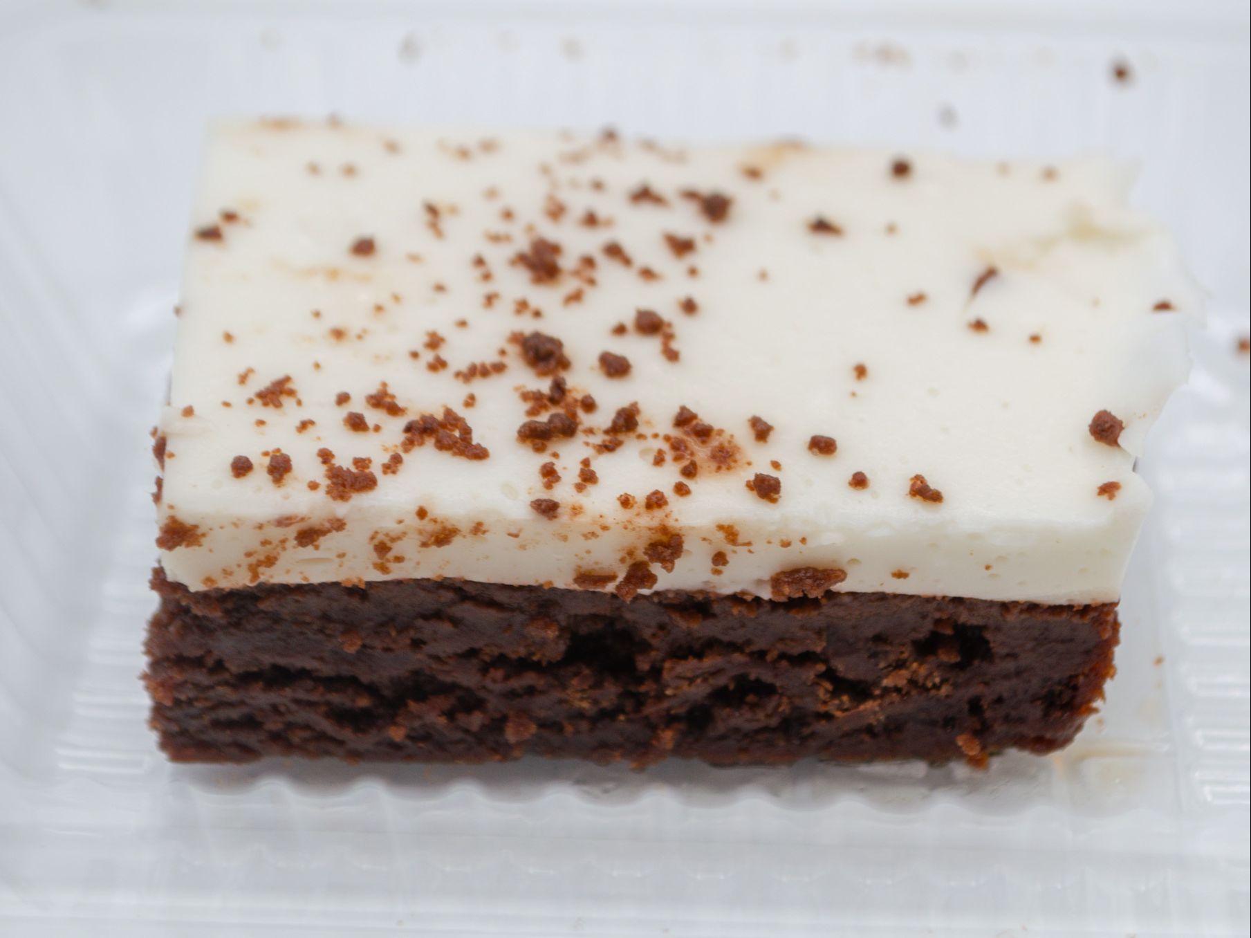 Brownie-Licious Haupia Topped Brownie from Yama's Fish Market — Rich, fudgy brownie topped with a smooth layer of homemade haupia.