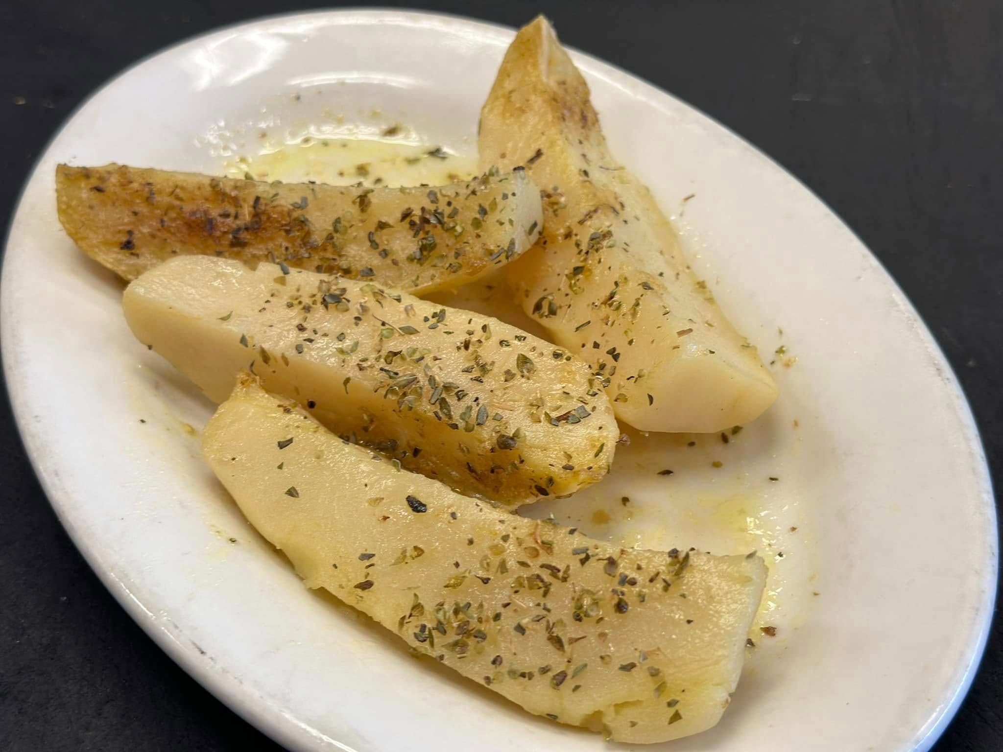 Greek Lemon Potatoes.