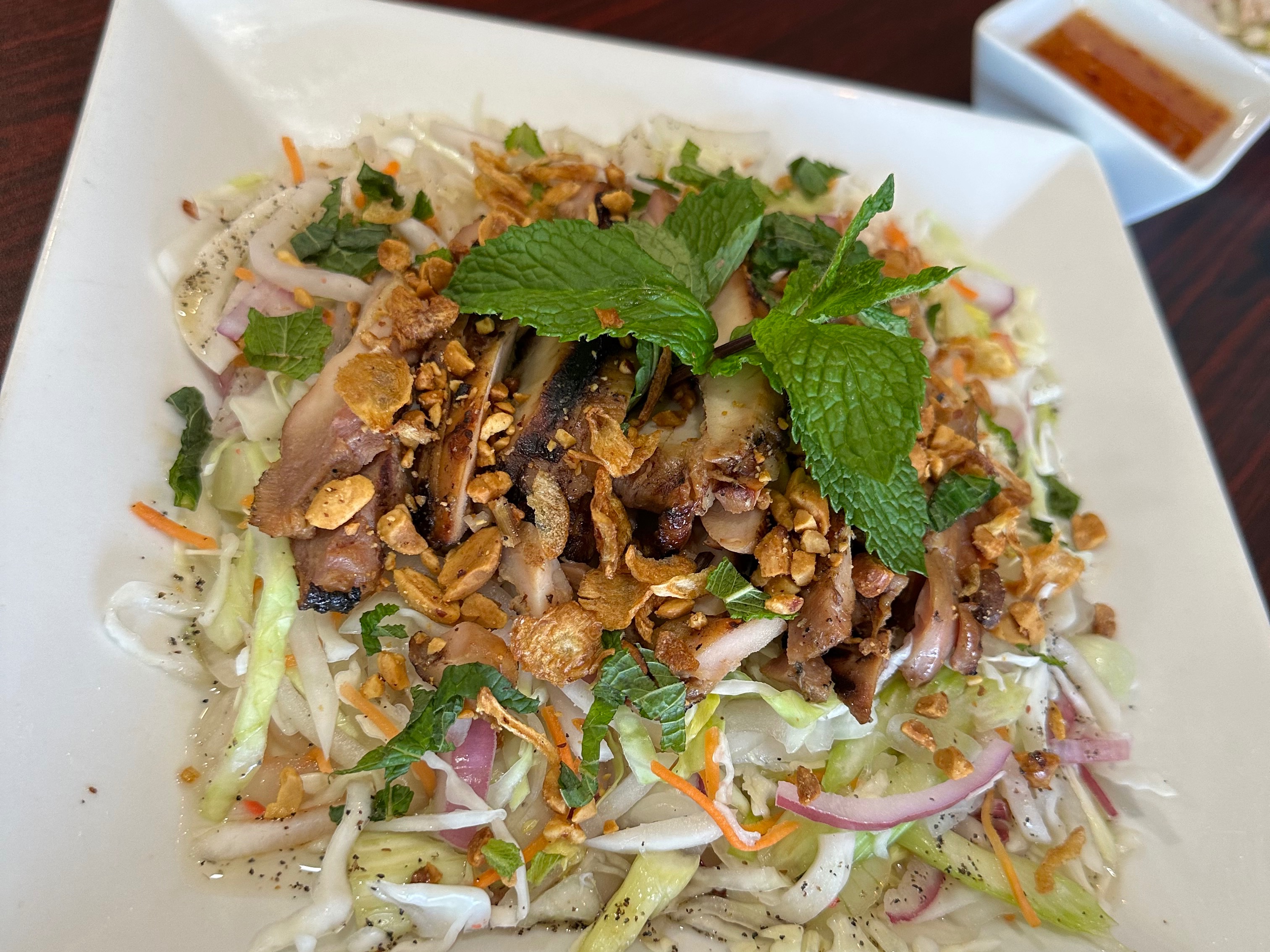Grilled Lemongrass Chicken Salad.