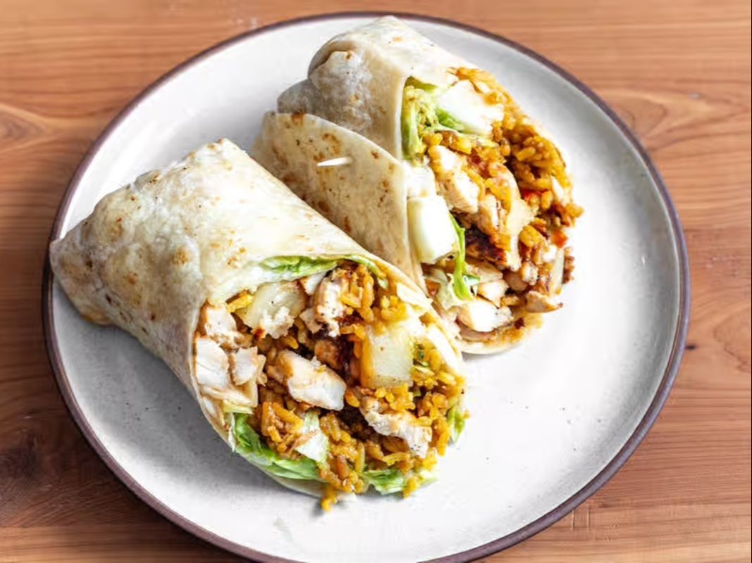 35. Caribbean Jerk Chicken Wrap.