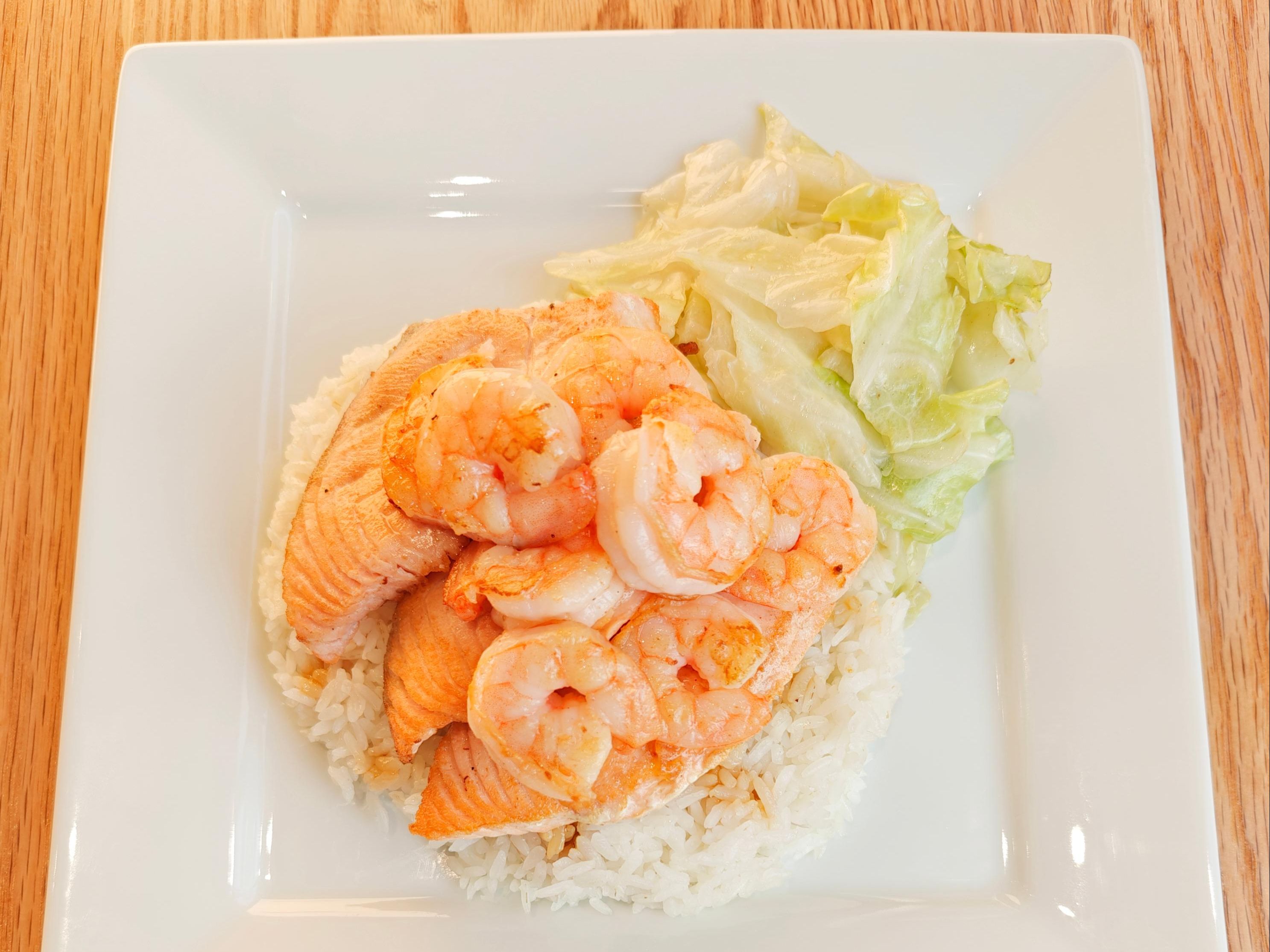SALMON & SHRIMP.