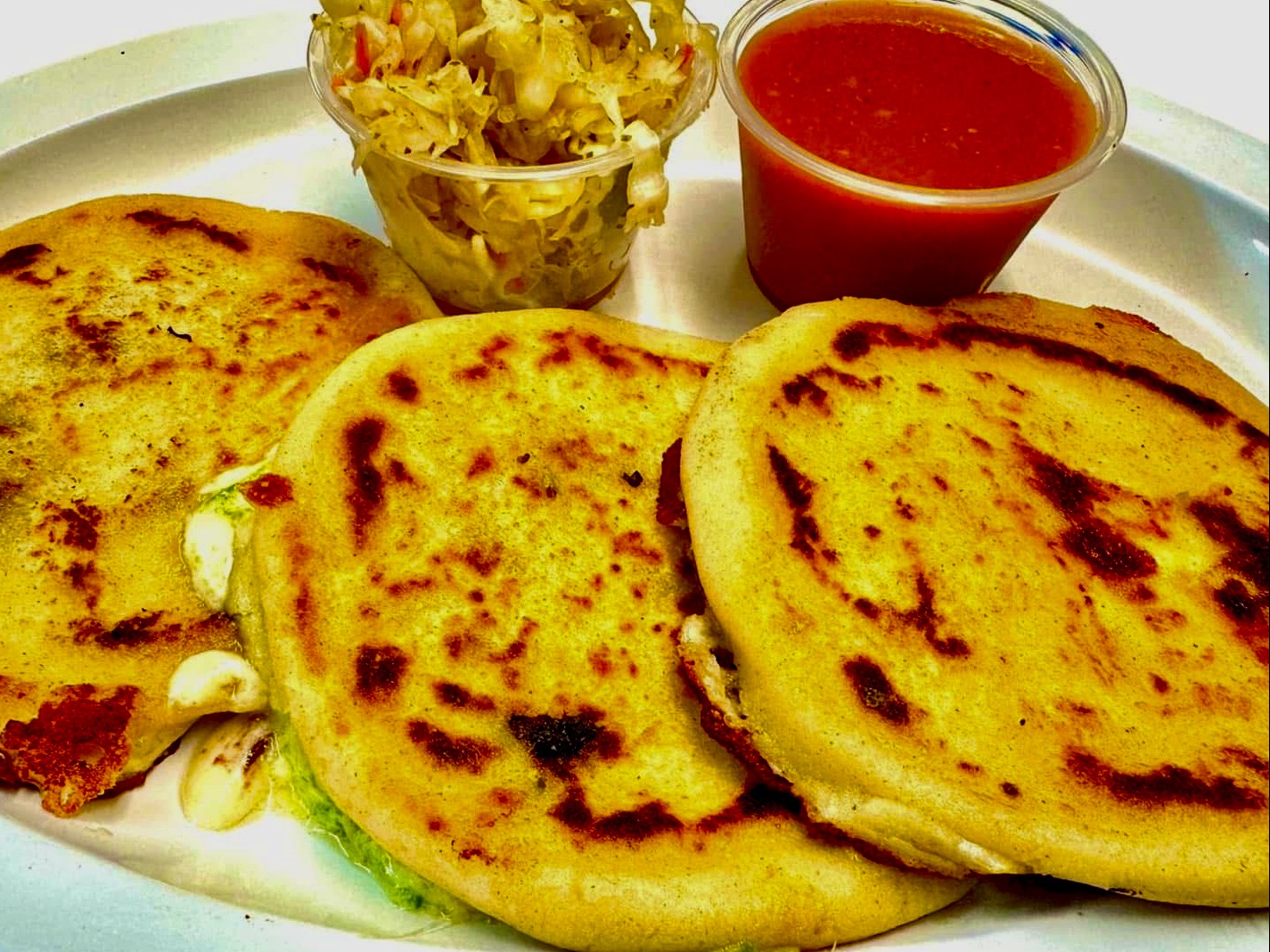 Pupusa - Spinach and cheese (1).