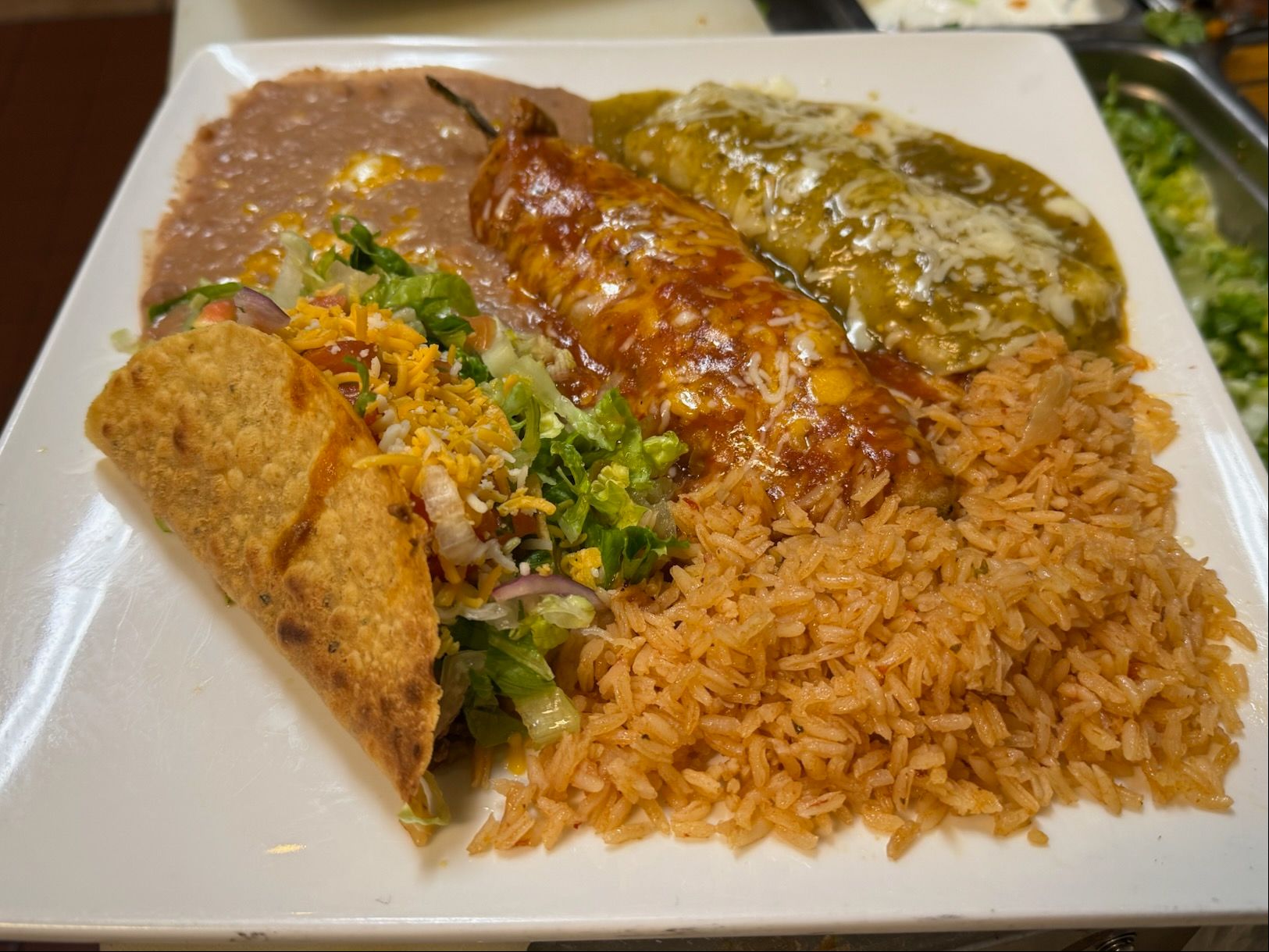 3 Item Combination Plate.
