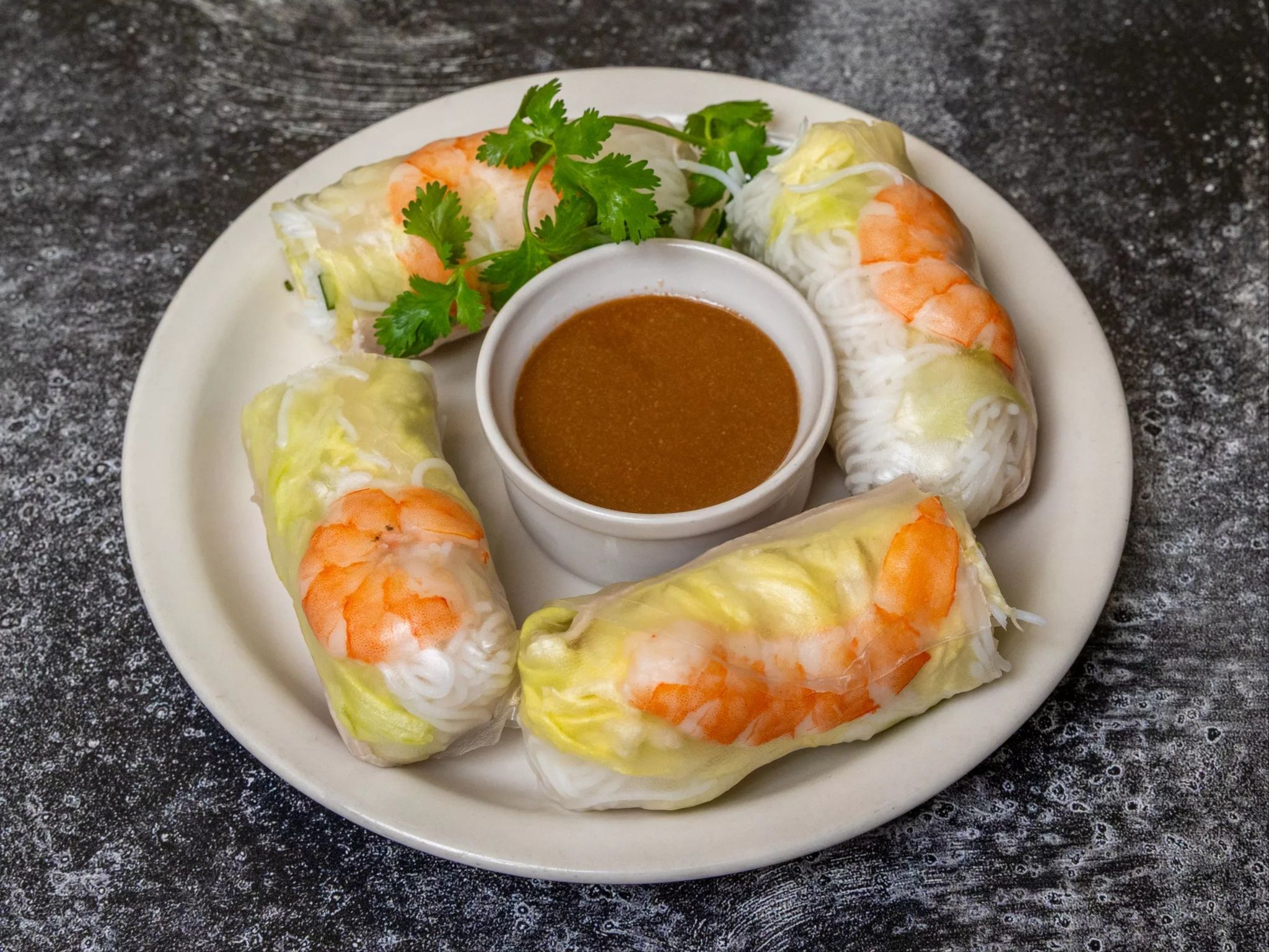 100. Shrimp and Pork Salad Roll.