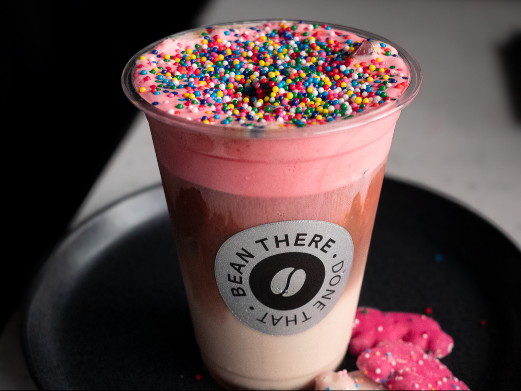 Iced Circus Animal Dot Latte.