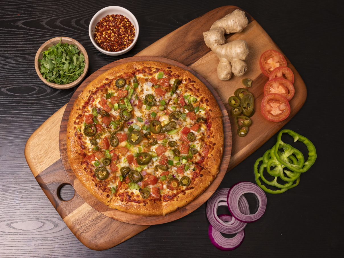 Karahi Paneer Pizza.