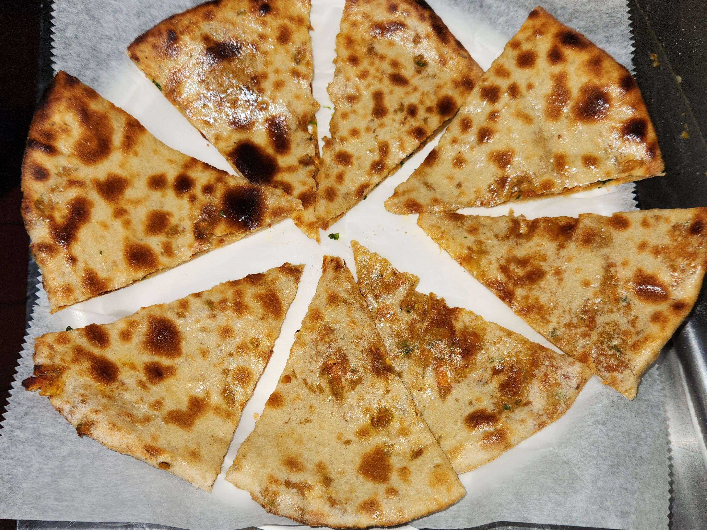 Chicken Tikka Cheese Naan.