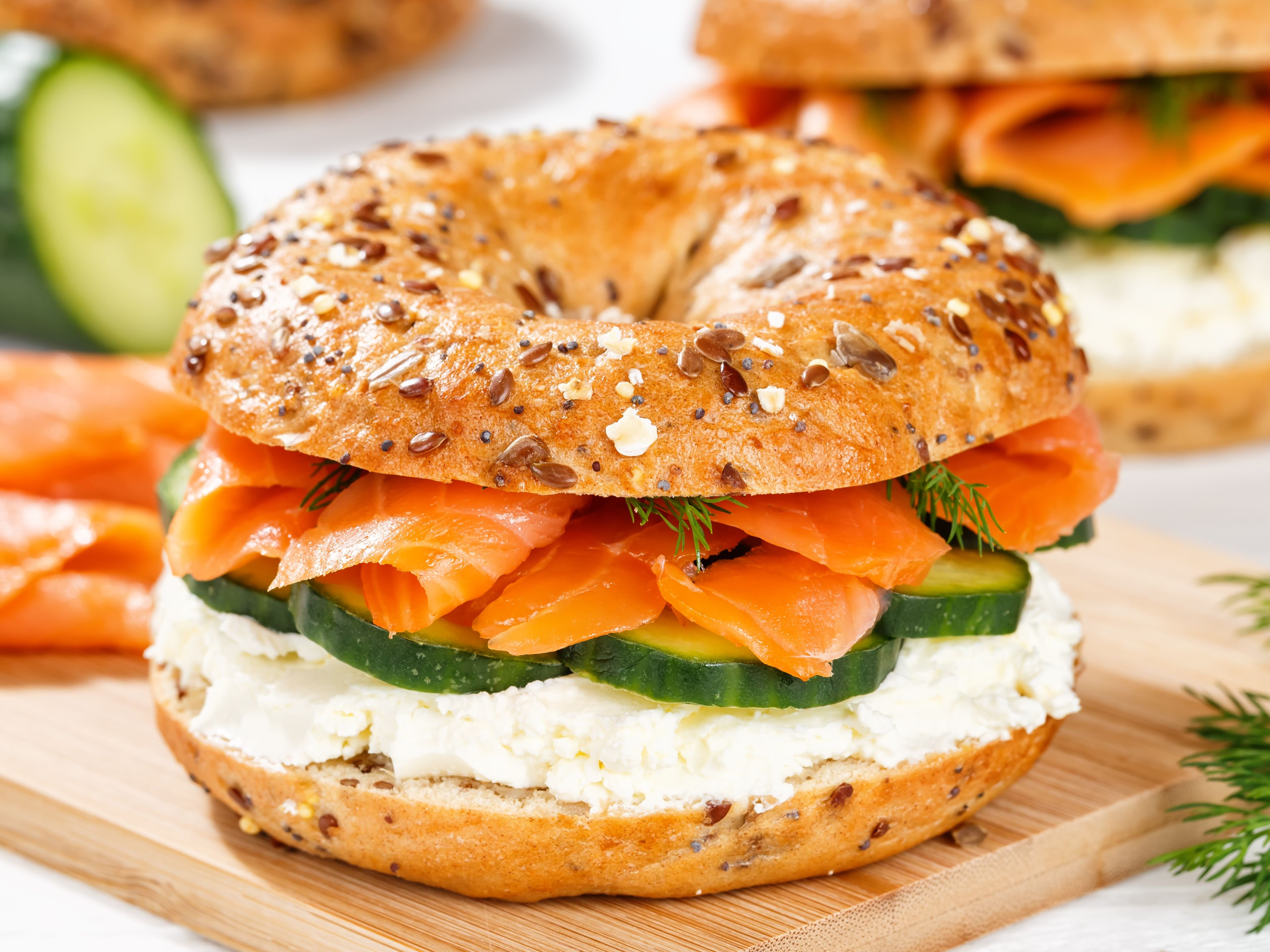 Plain Bagel  Smoked Salmon&creamcheese