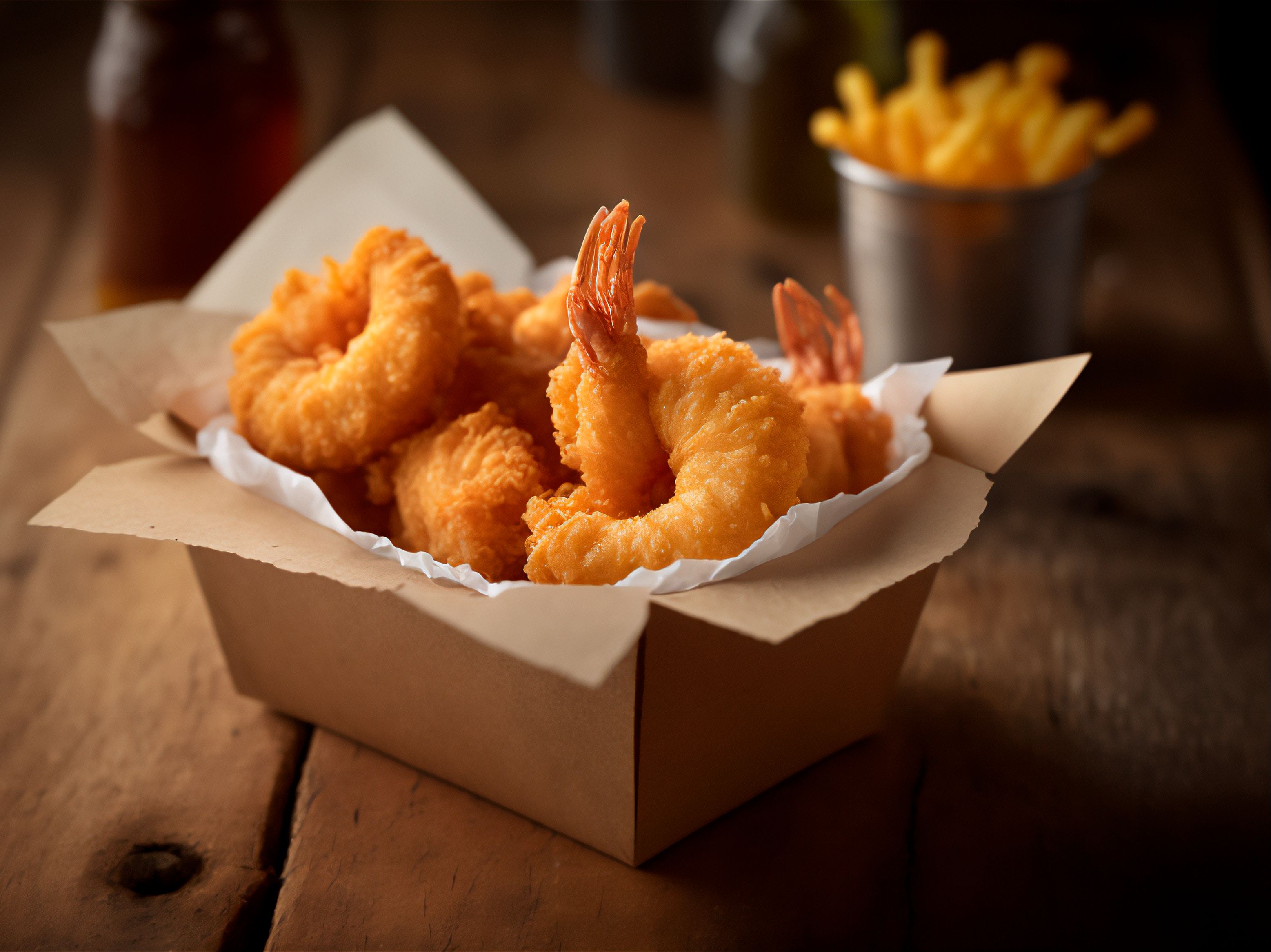 Popcorn Shrimp.
