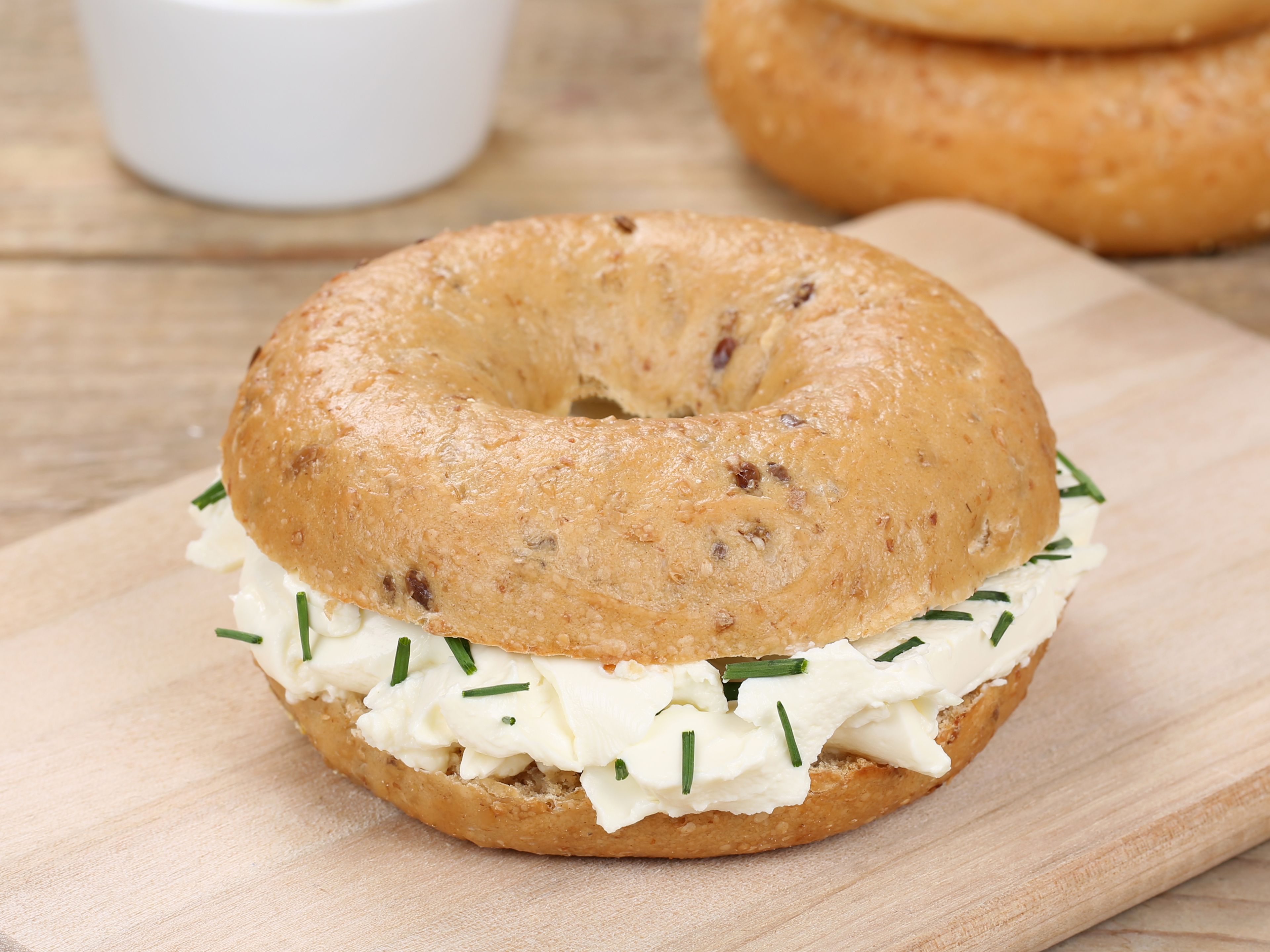 Plain Bagel with cream Cheese