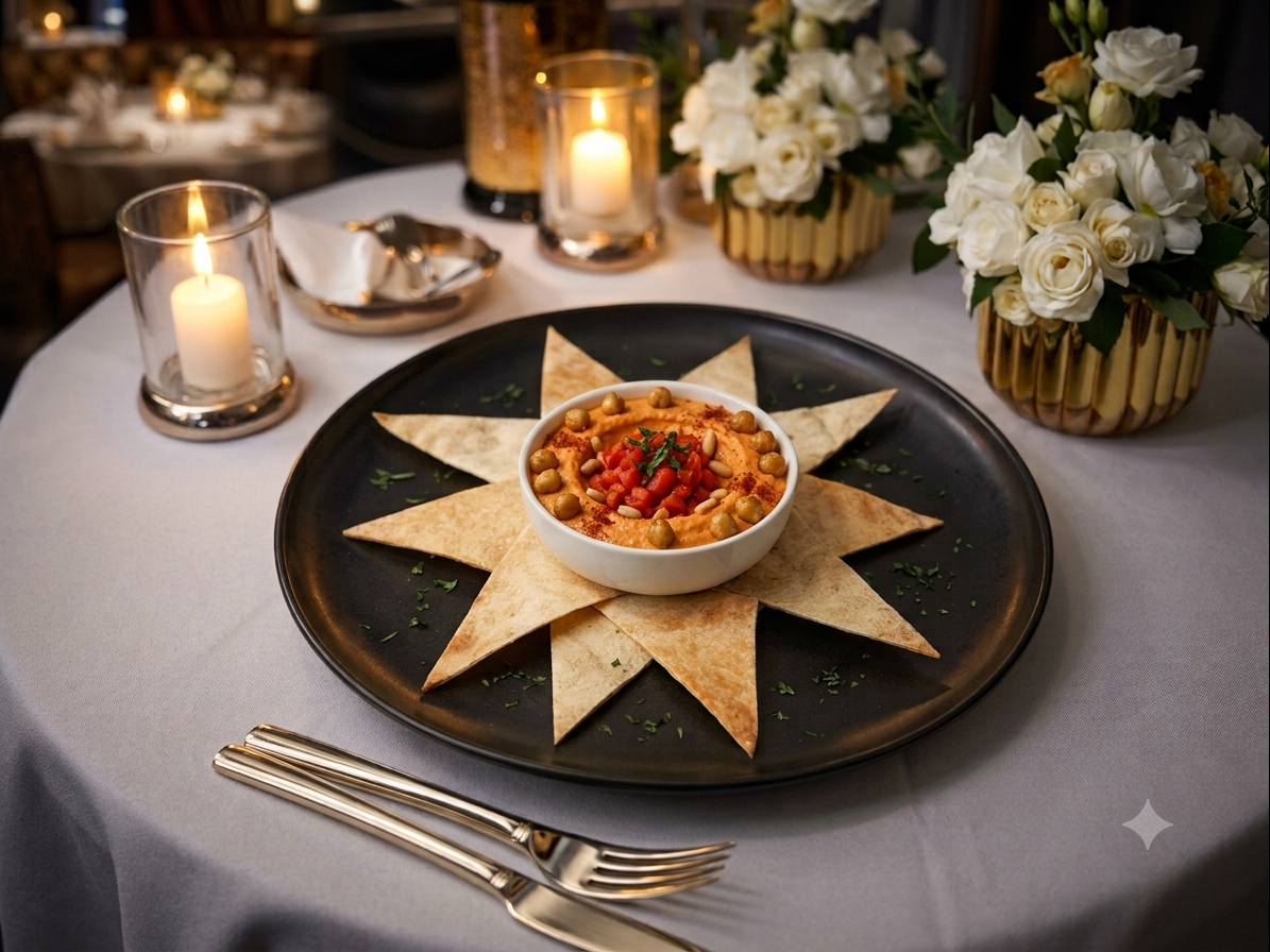 Red Pepper Hummus.