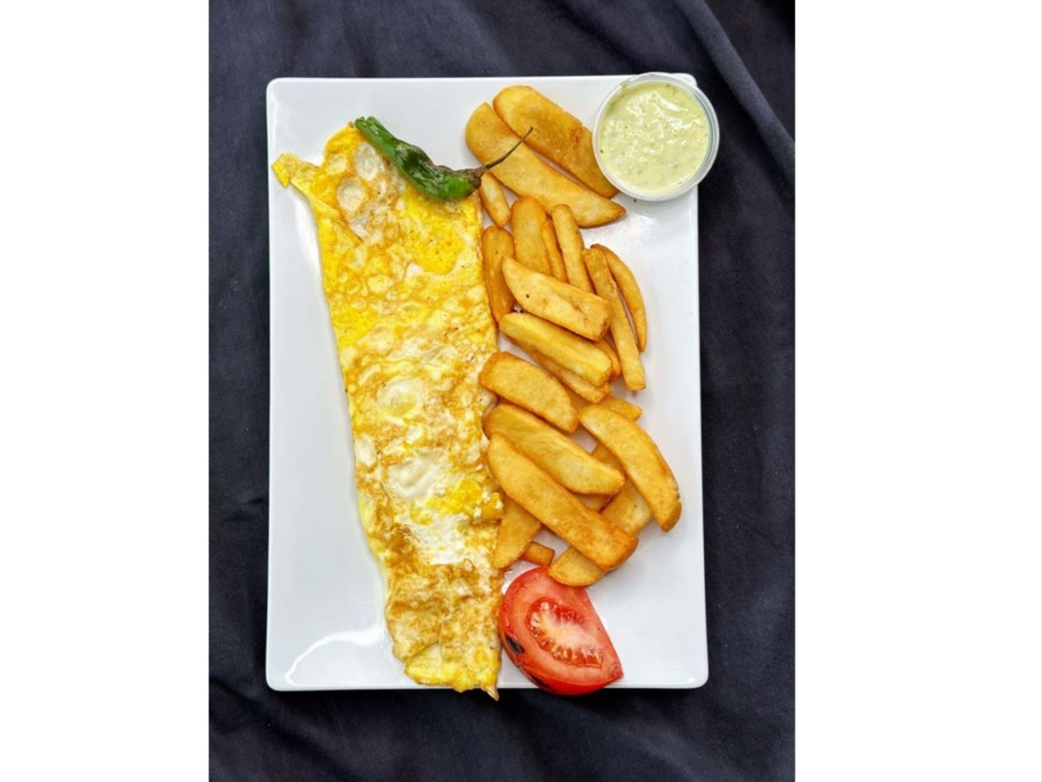Feta Cheese Omelet.