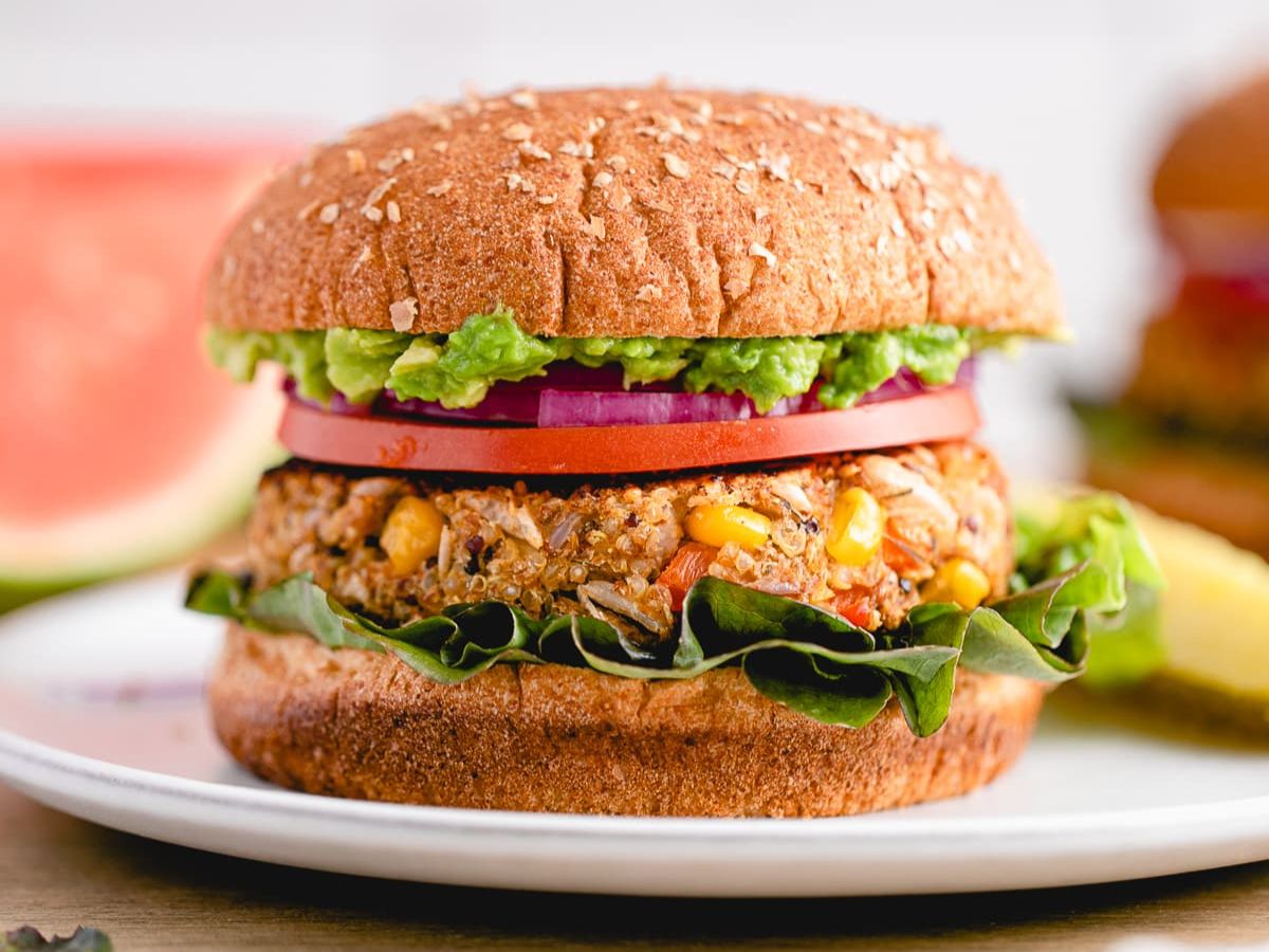 Cauliflower Quinoa Burger.
