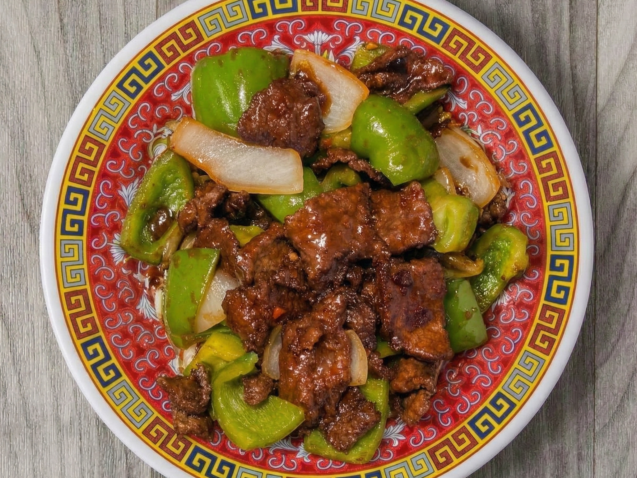 Beef with Green Pepper.