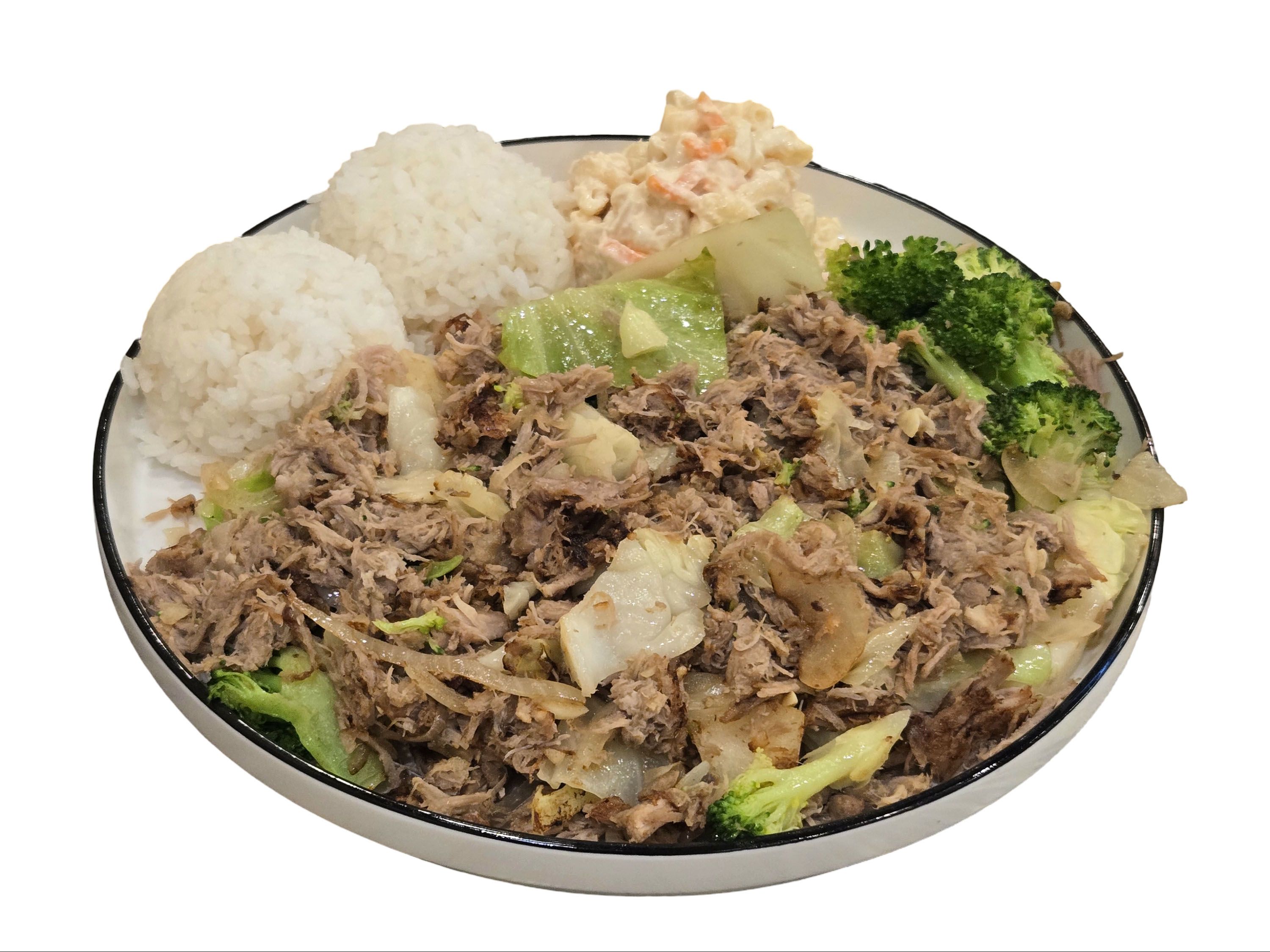 Island Kalua Pork & Grilled Veggies.