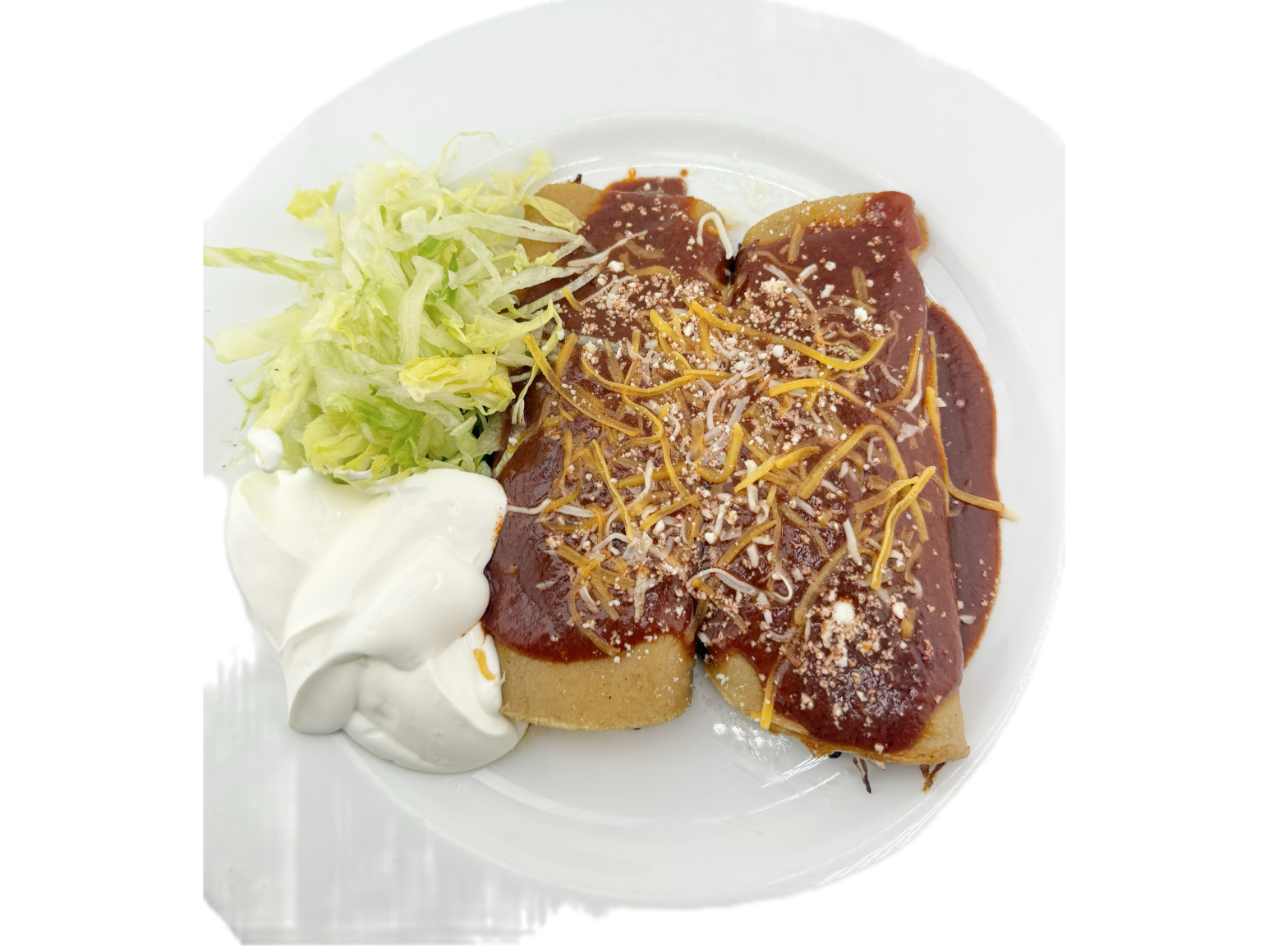 2 Shredded Chicken Enchilad