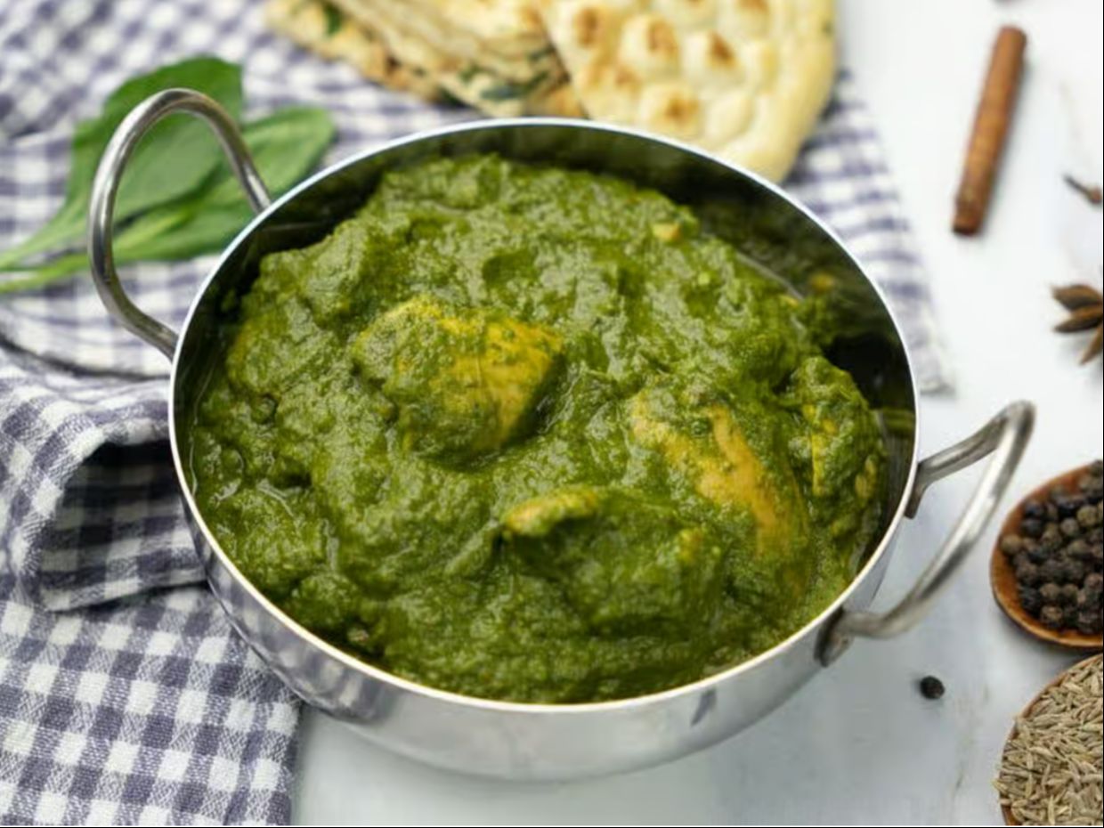13. Chicken Tikka Saag.