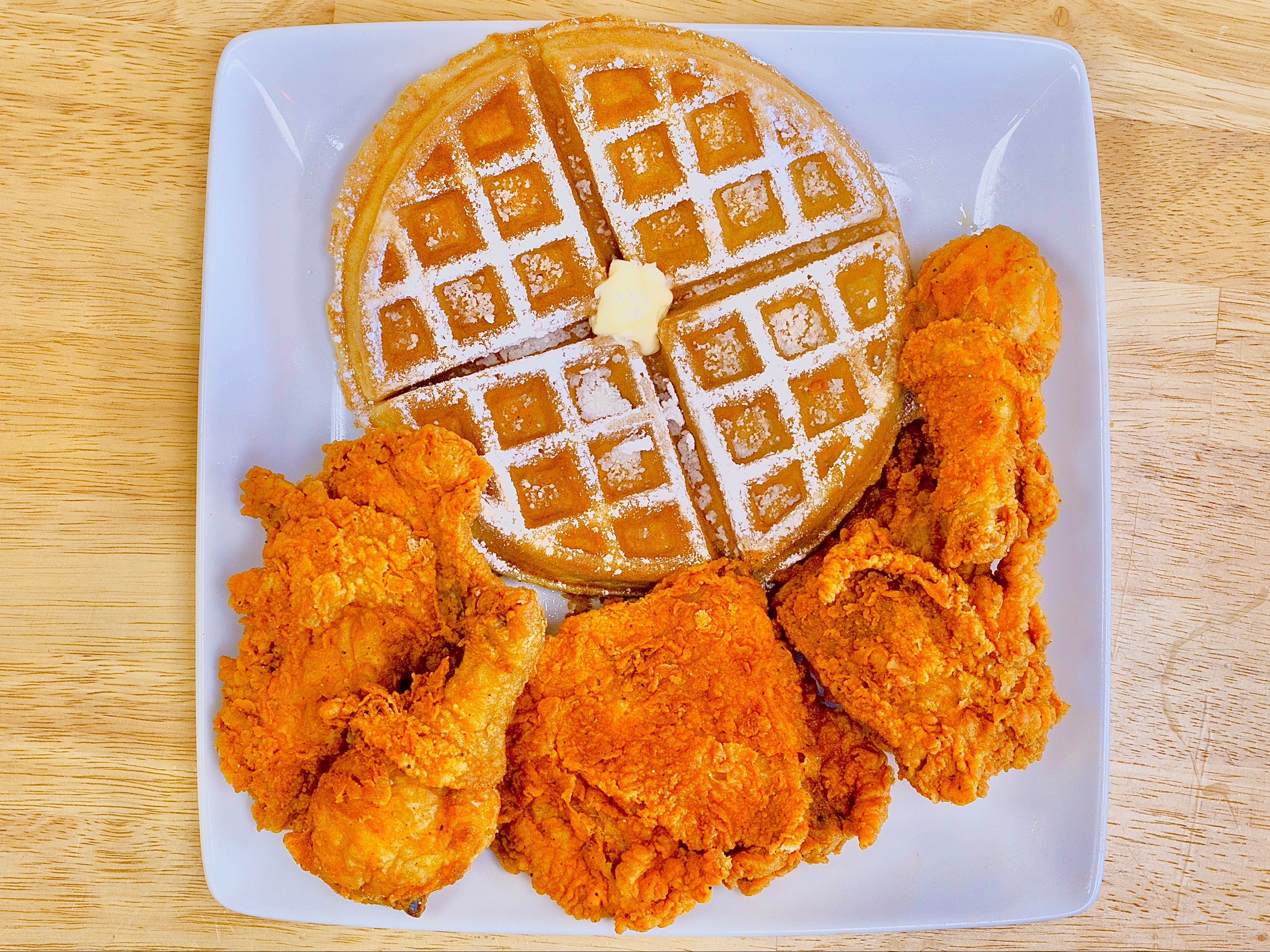 9 Dark Meat & 2 Waffles.