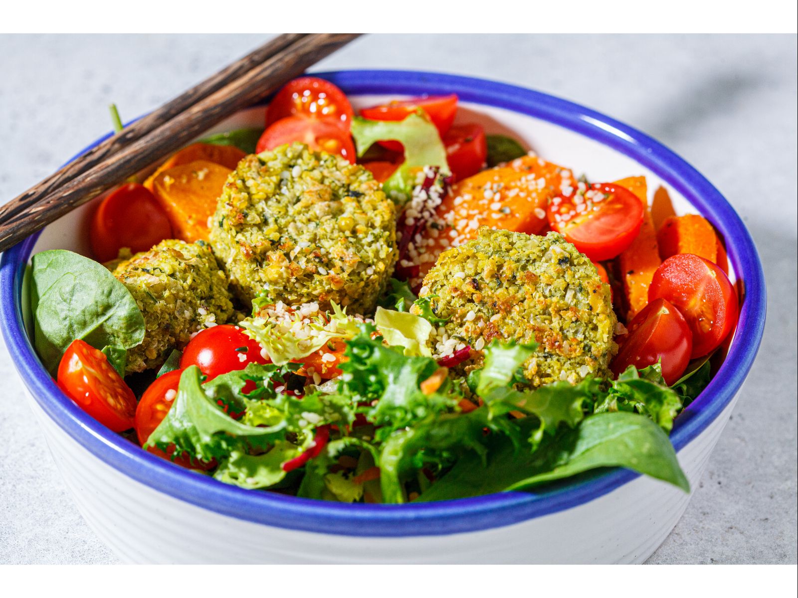 Falafel Over Salad