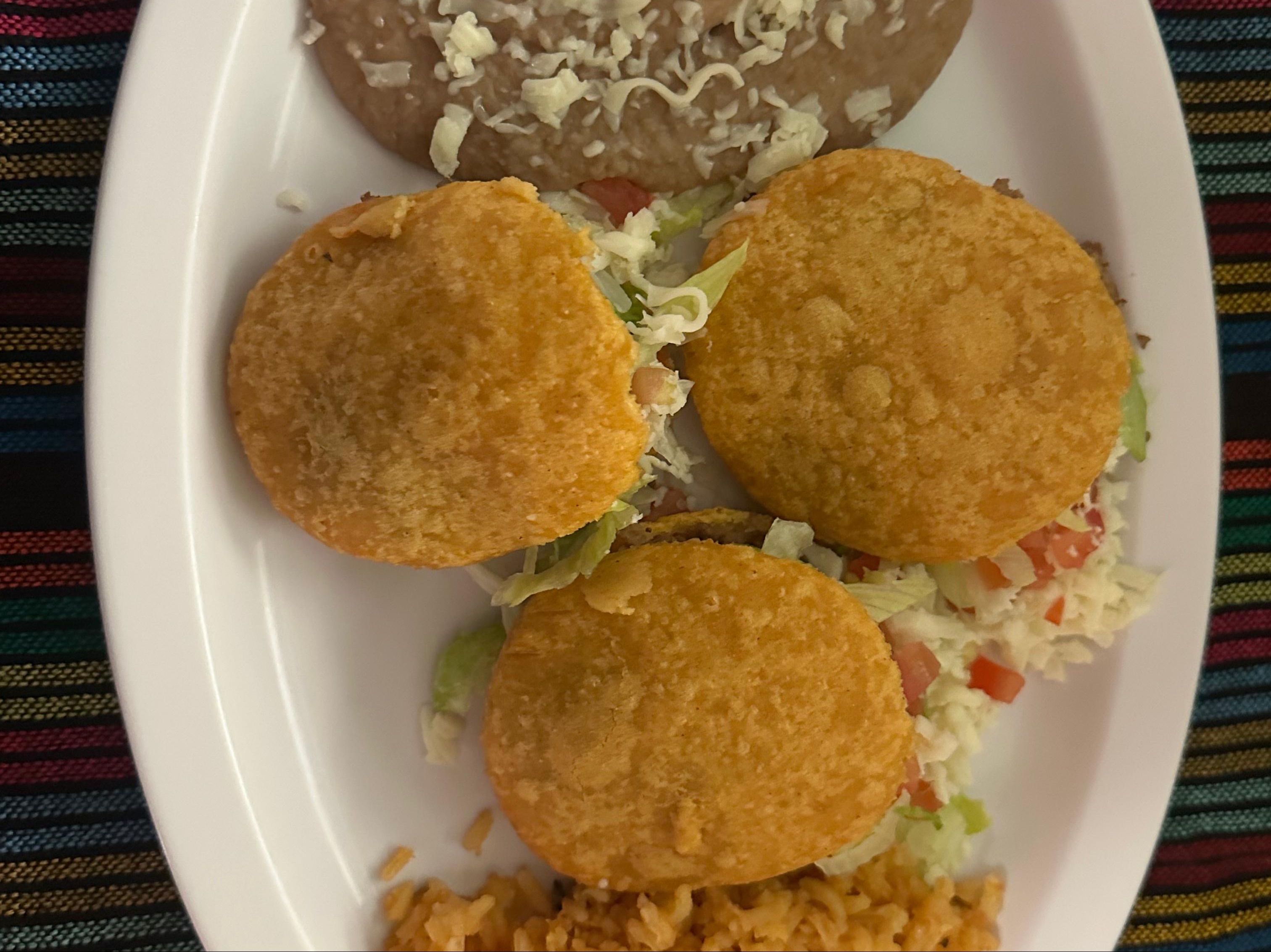 Corn Gorditas Plate