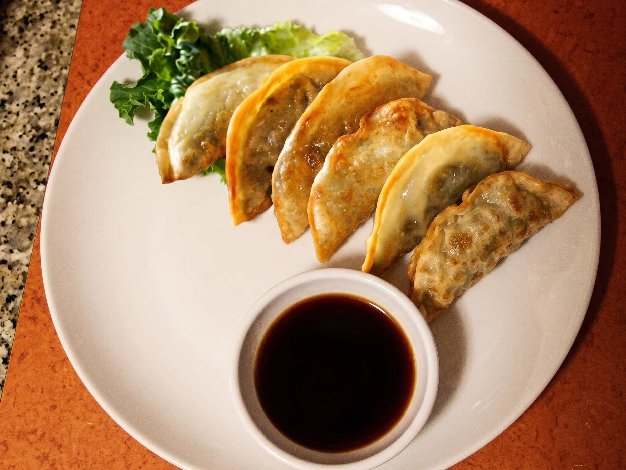 Korean Mandu-Fried Dumplings.