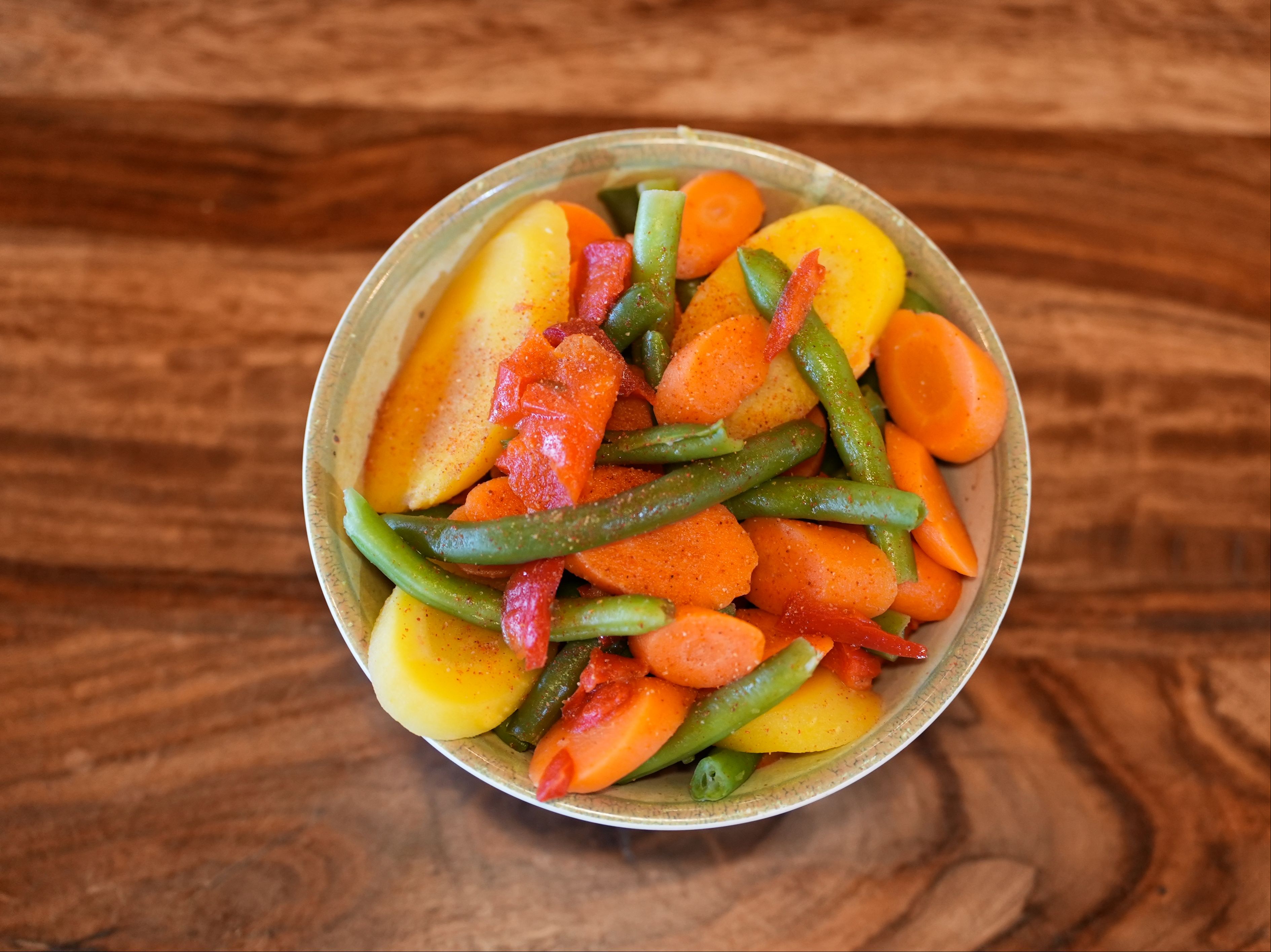 Steamed Vegetables.