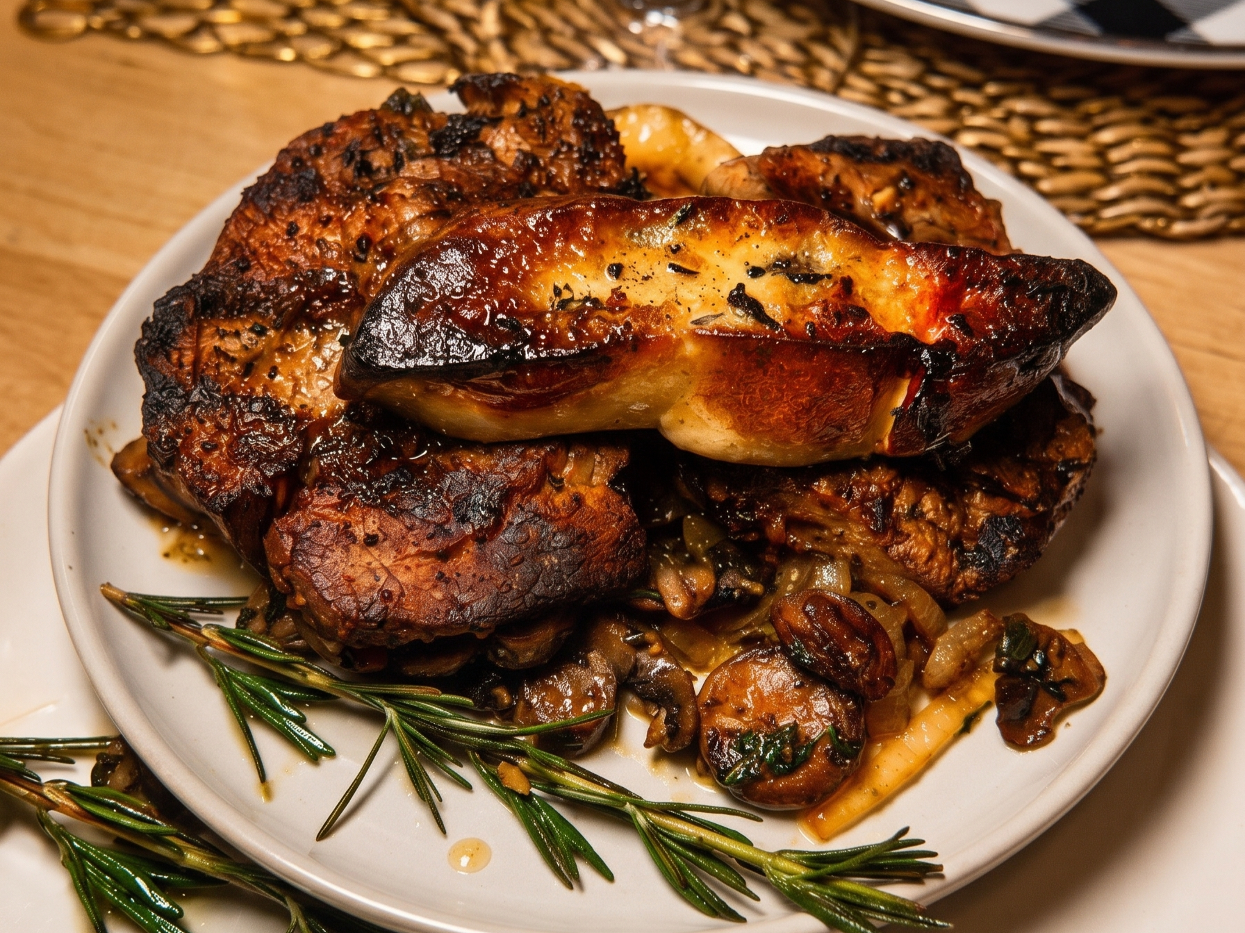 Seared Foie Gras Fillet.