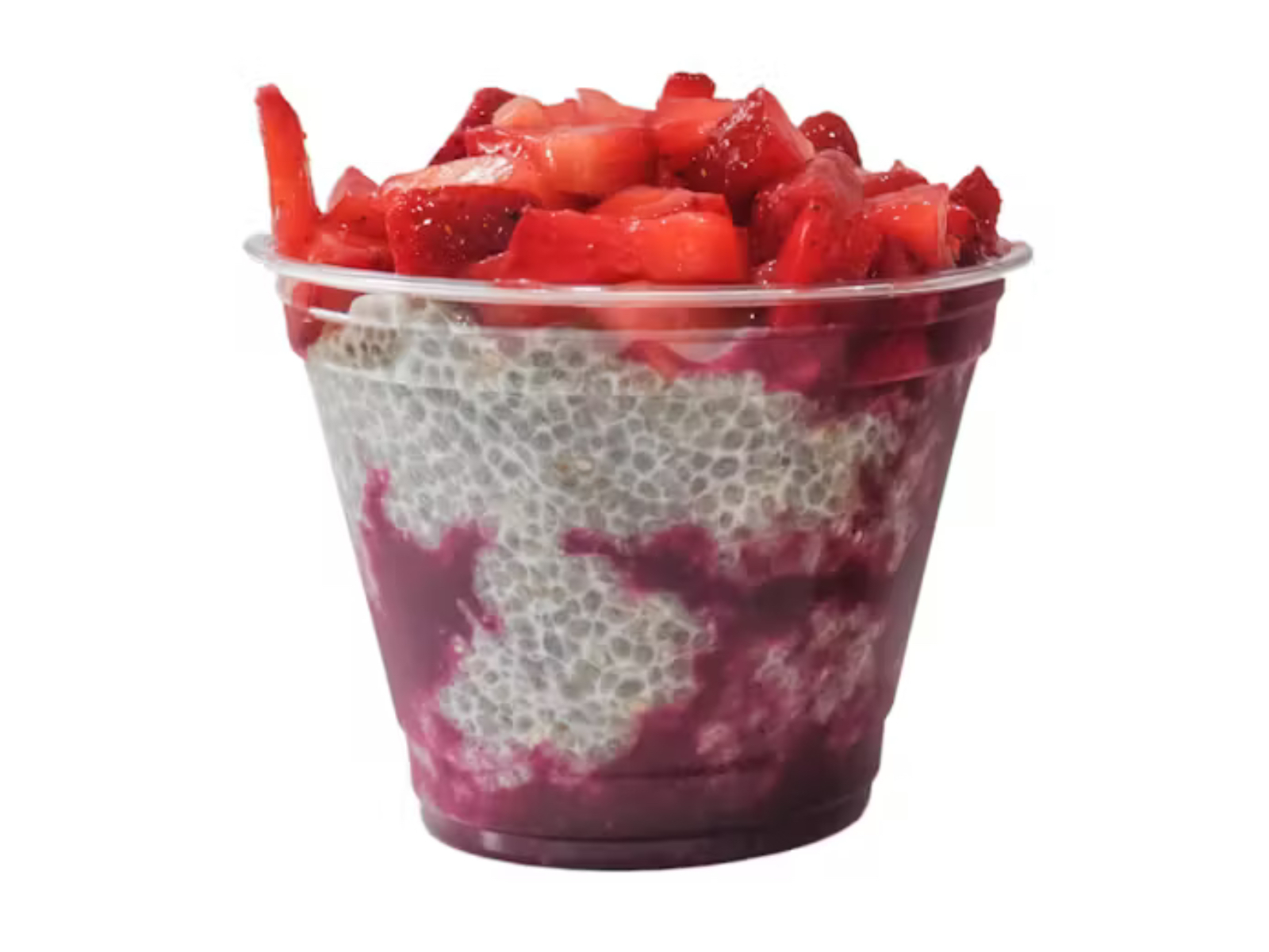 Strawberry & Pitaya Chia Pudding.