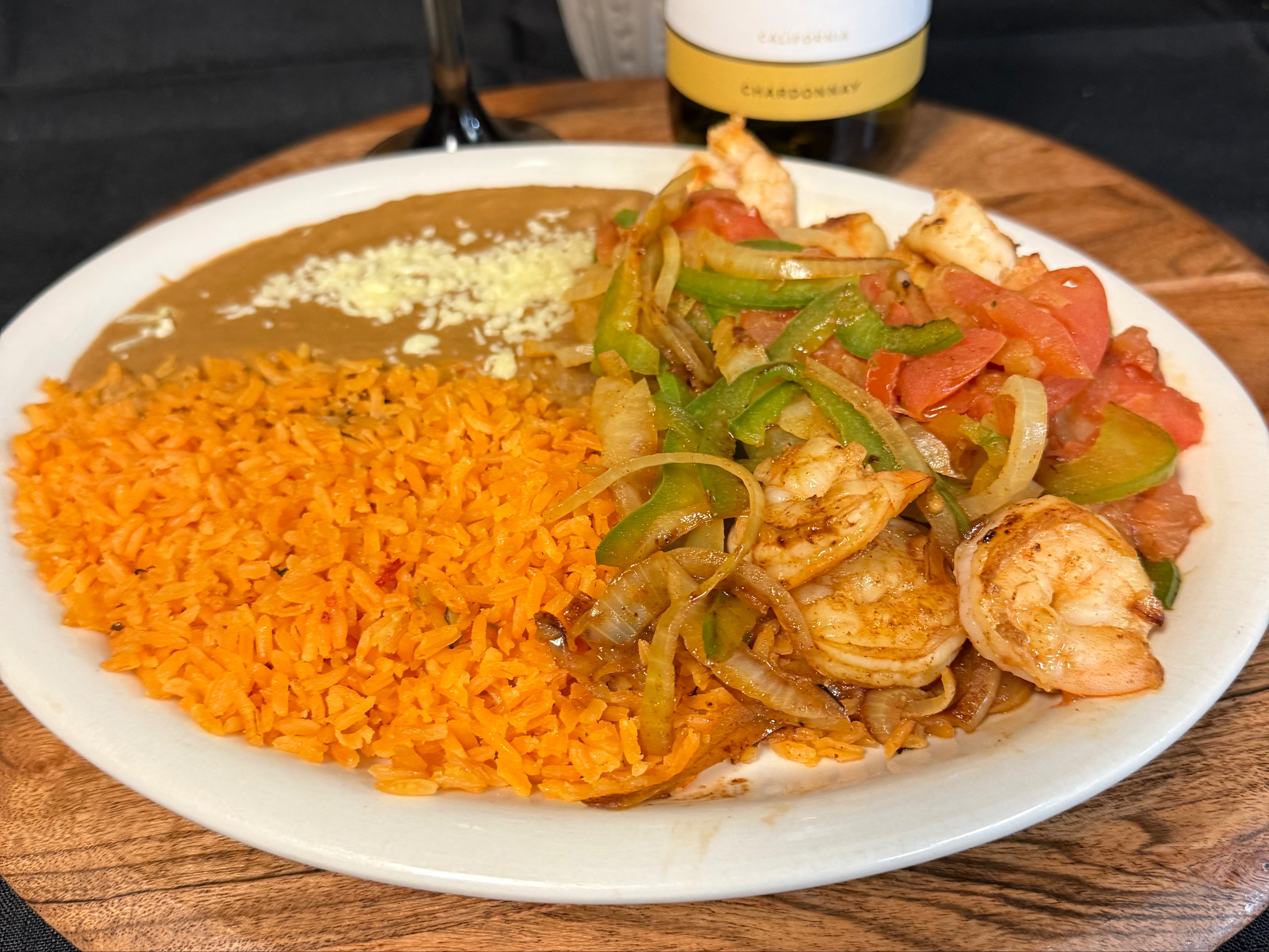 Shrimp Fajitas - Lunch.
