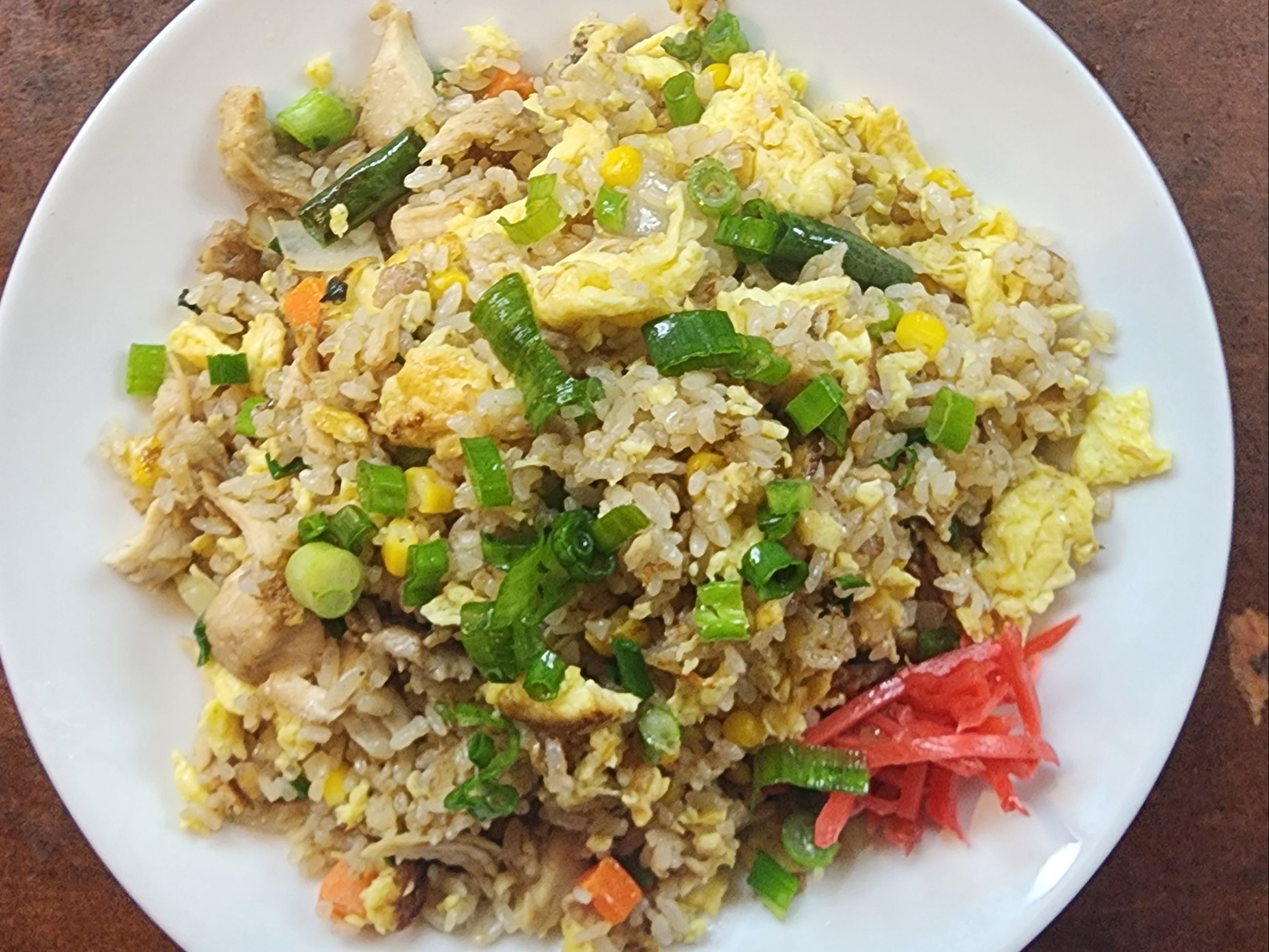 **TO GO** B10. Fried Rice & Miso Soup