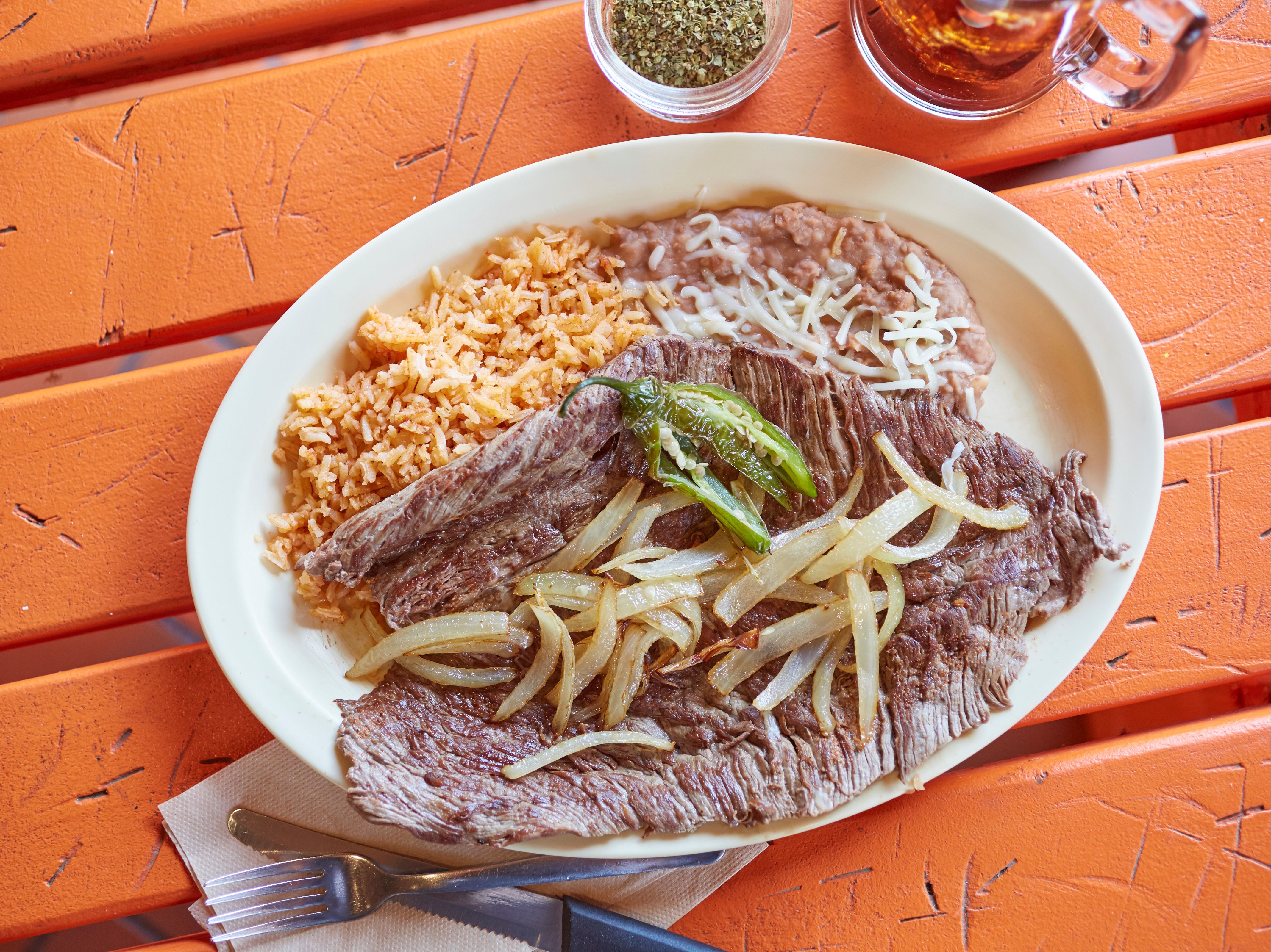Carne Asada Plate.