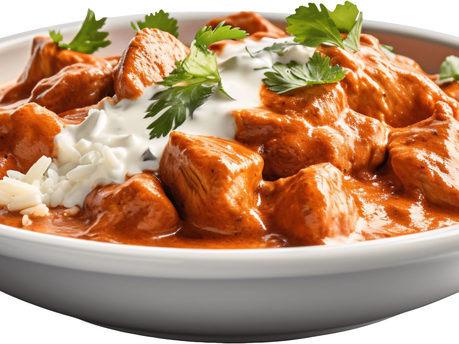 Butter Chicken Masala W/ Rice.