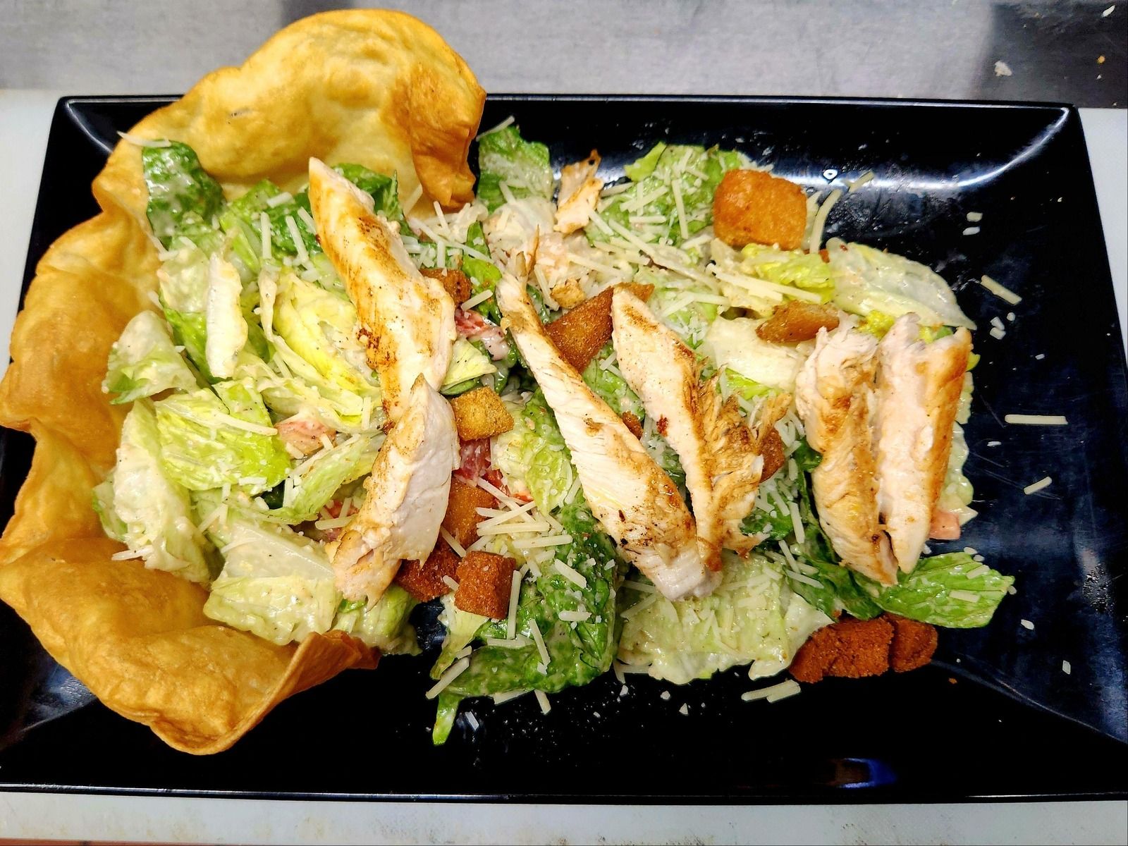 Chicken Caesar Salad.