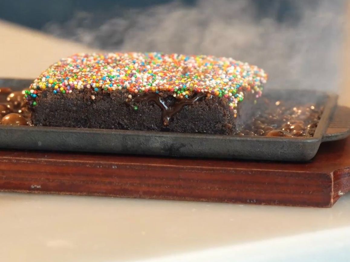 Dot Brownie Sizzler.