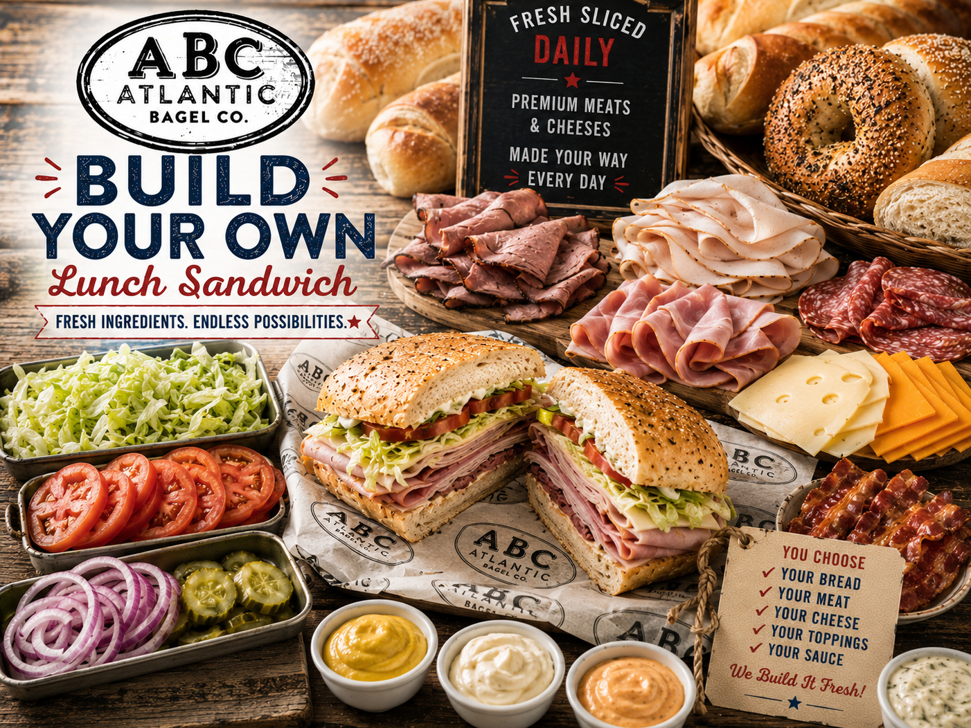 Make Your Own Lunch Sandwich.