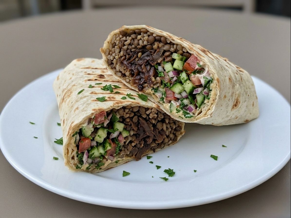 Mjadara Wrap.